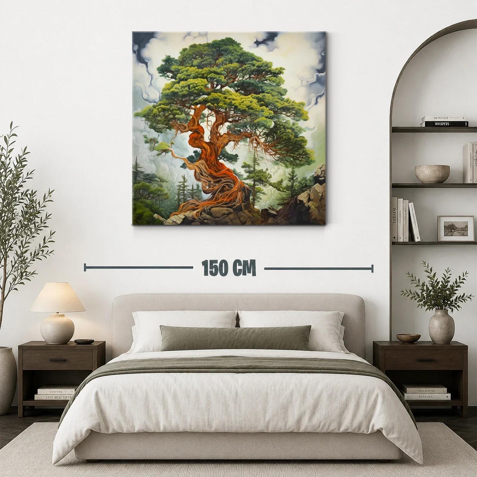 Imponente árbol retorcido con follaje vibrante — miniatura 3