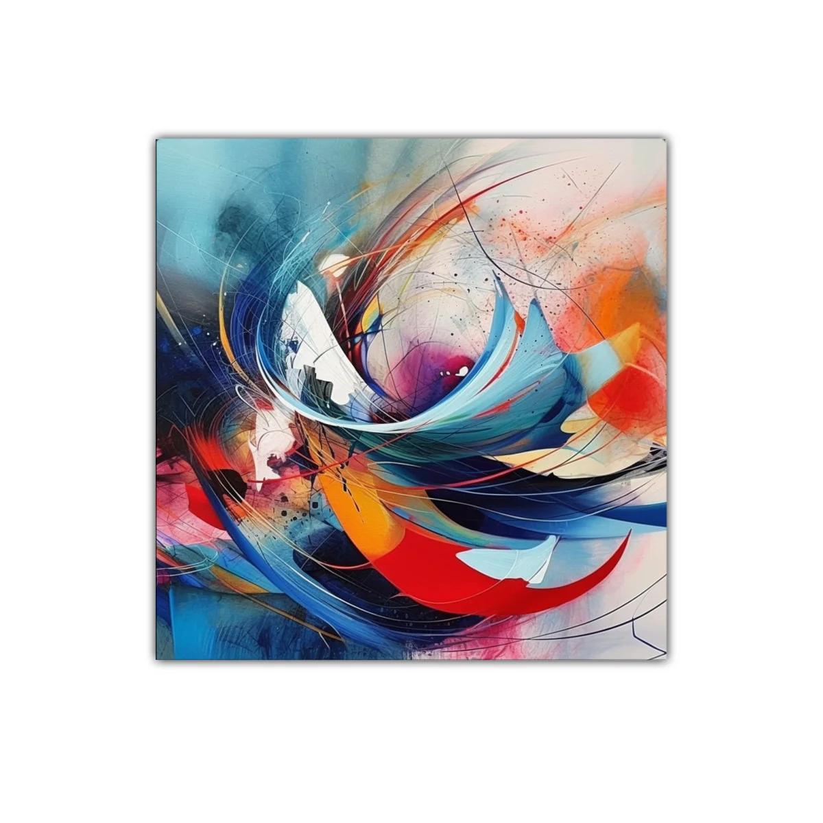 Composición vibrante con dinámicas formas y colores intensos — miniatura 1
