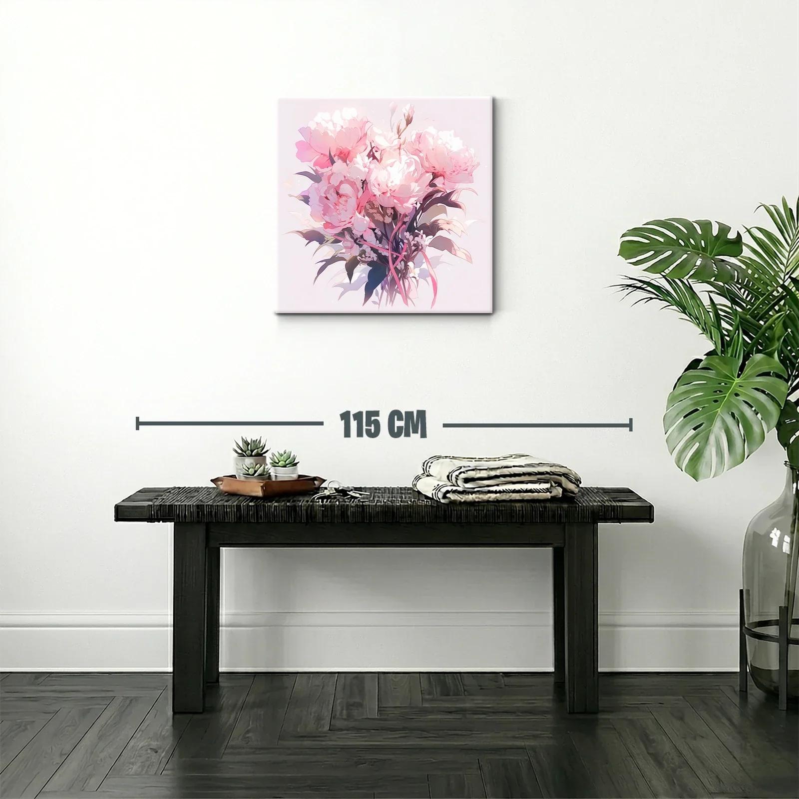 Elegancia floral con bouquet en tonos rosas suaves — miniatura 2