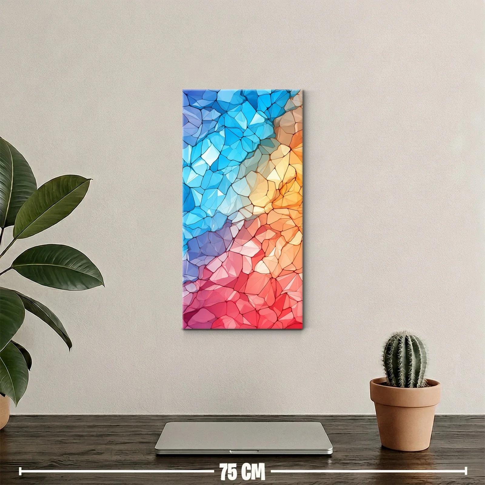Cuadro mosaico abstracto de cristales de colores — miniatura 2