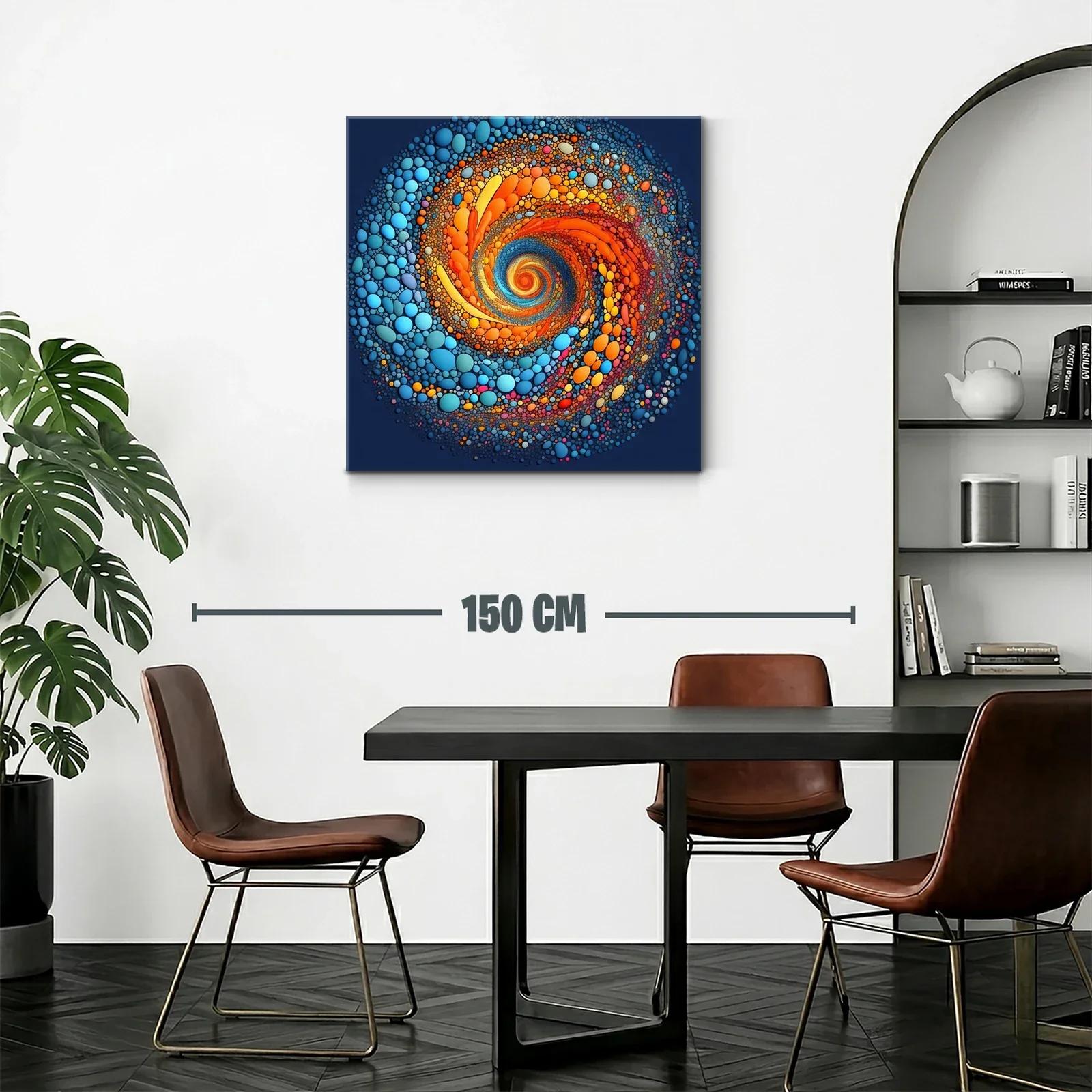 Explosión cromática en espiral de formas circulares — miniatura 2