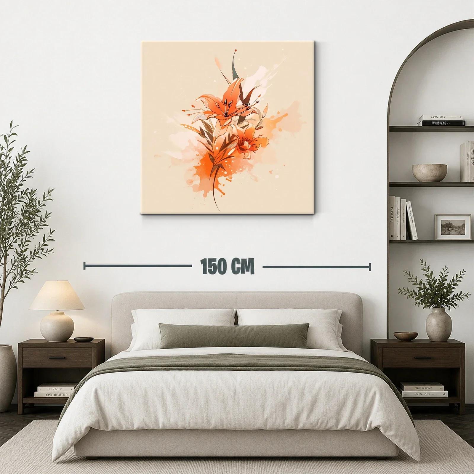Flores en tonos cálidos con estilo moderno y delicado — miniatura 3