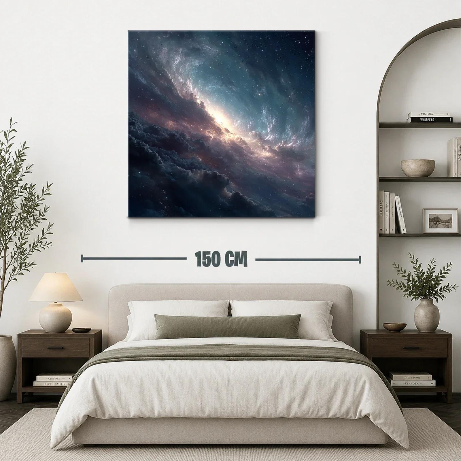 Cuadro Galaxia Espacial con Luminiscencia Cósmica — miniatura 3