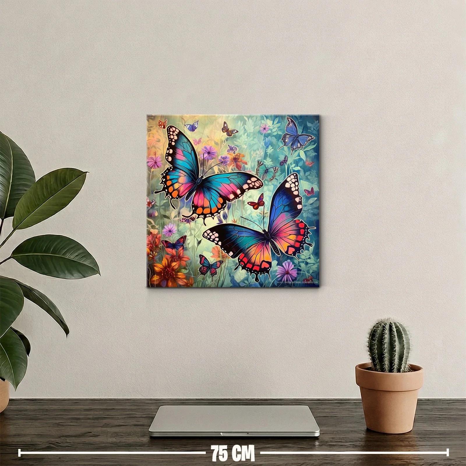 Mariposas vibrantes en un jardín de ensueño — miniatura 2