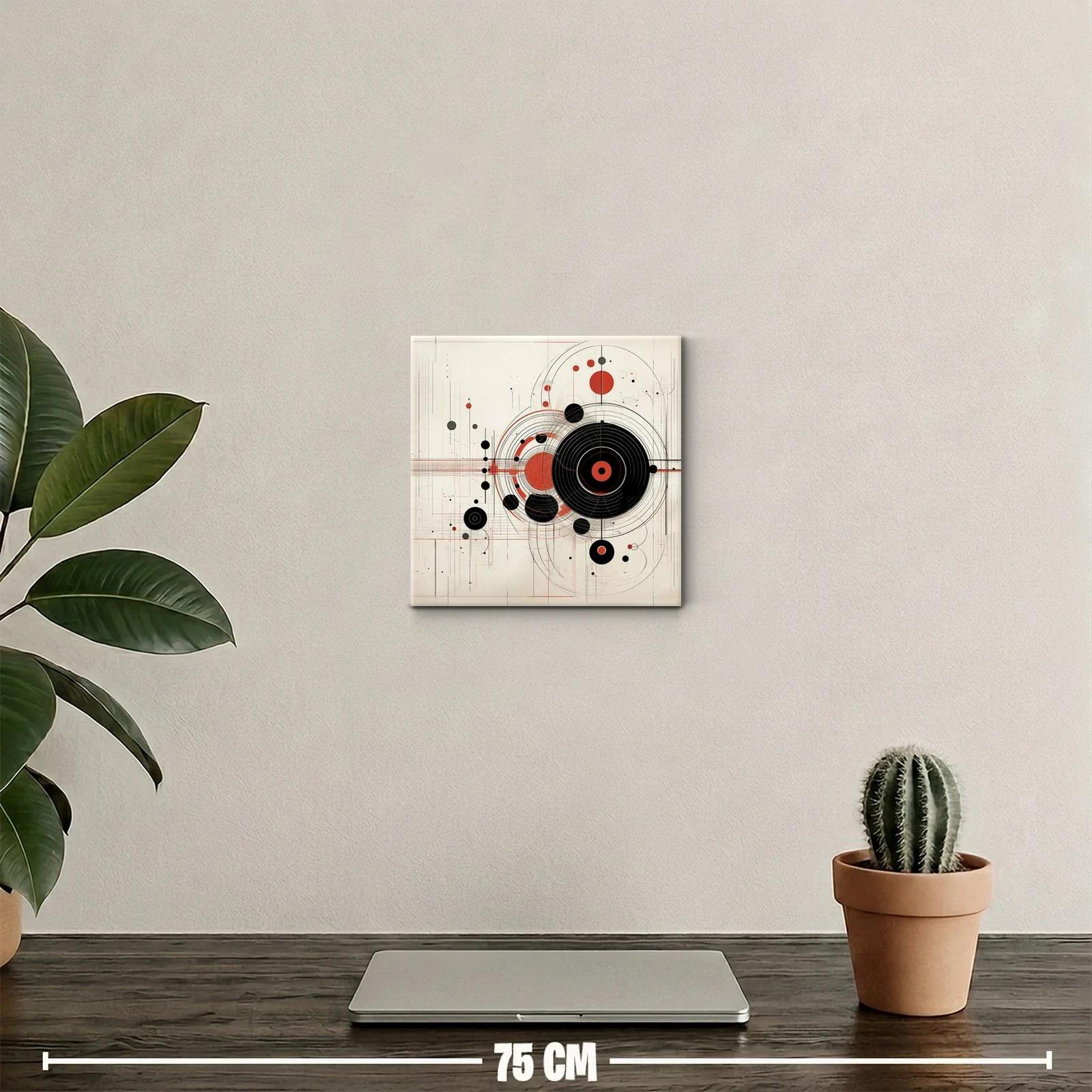 Composición geométrica con círculos y líneas dinámicas — miniatura 2