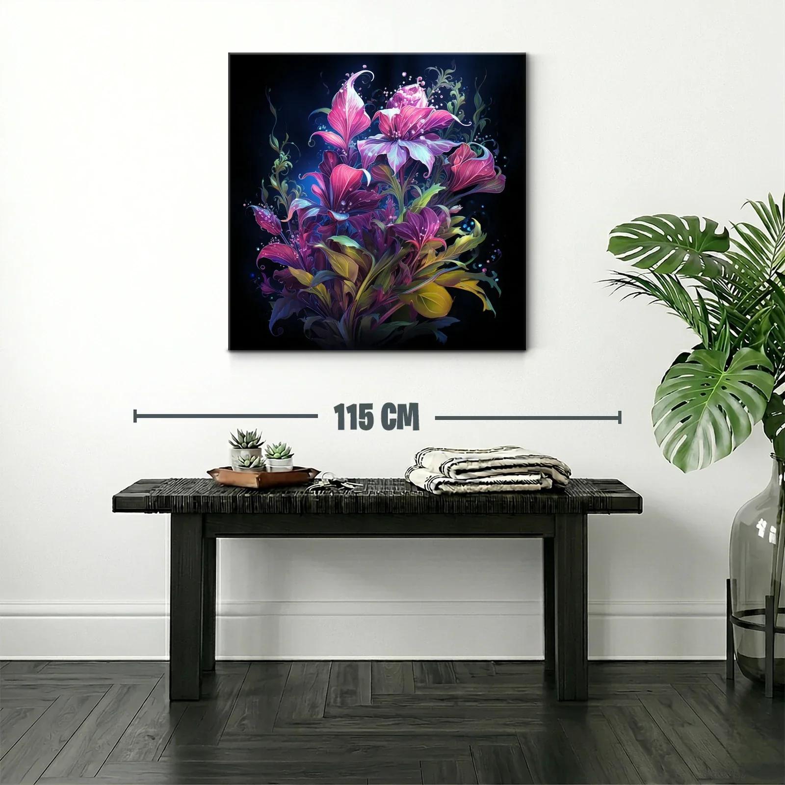 Exuberante composición floral vibrante en tonos intensos — miniatura 2