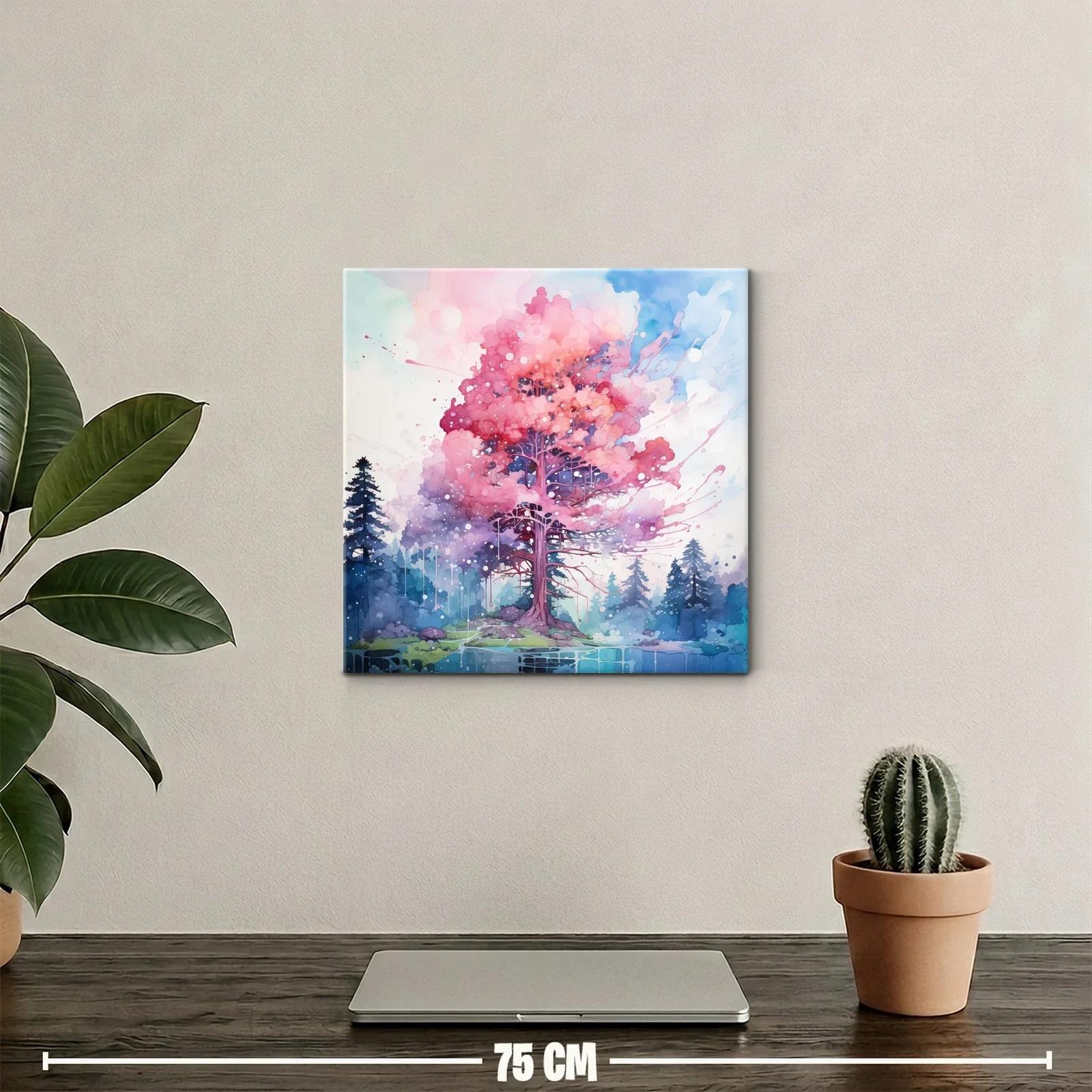 Árbol con follaje vibrante en paisaje sereno — miniatura 2