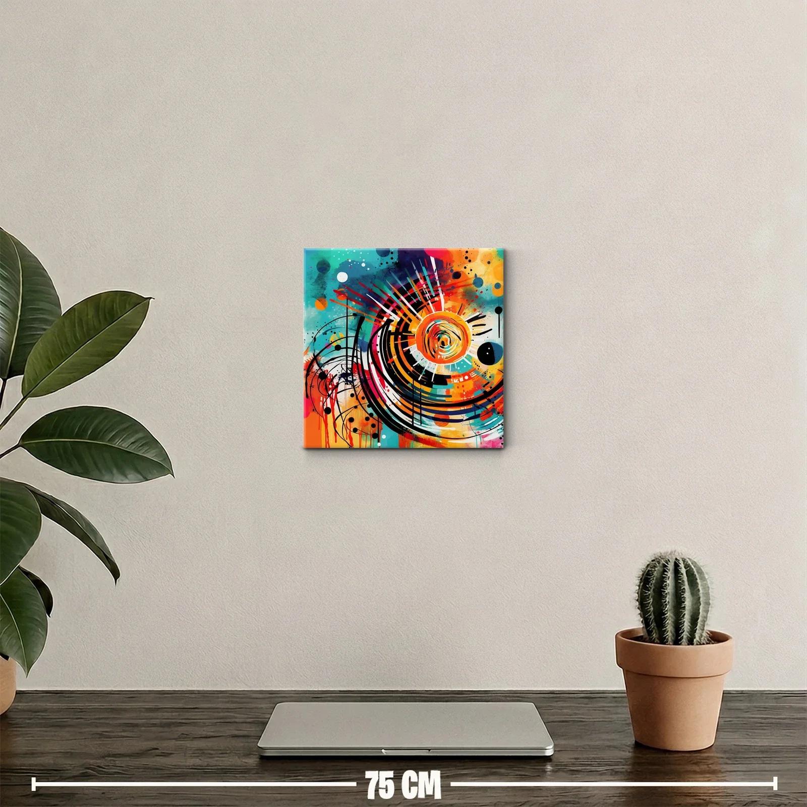 Explosión de color vibrante con diseño abstracto dinámico — miniatura 2