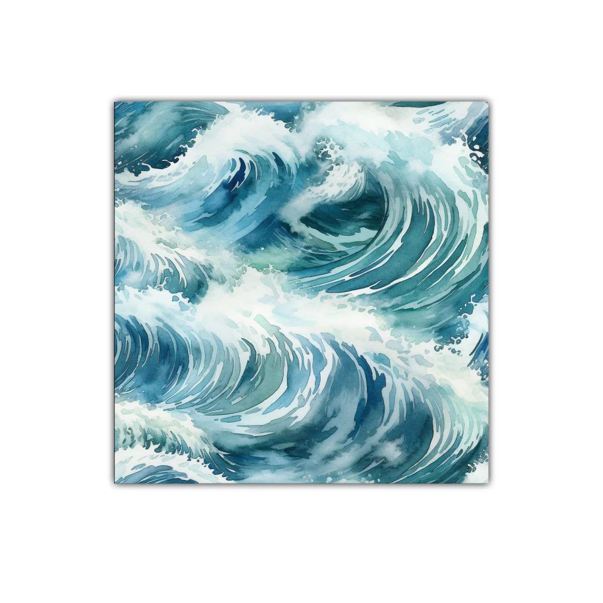 Cuadro decorativo con ondas marinas en movimiento — miniatura 1