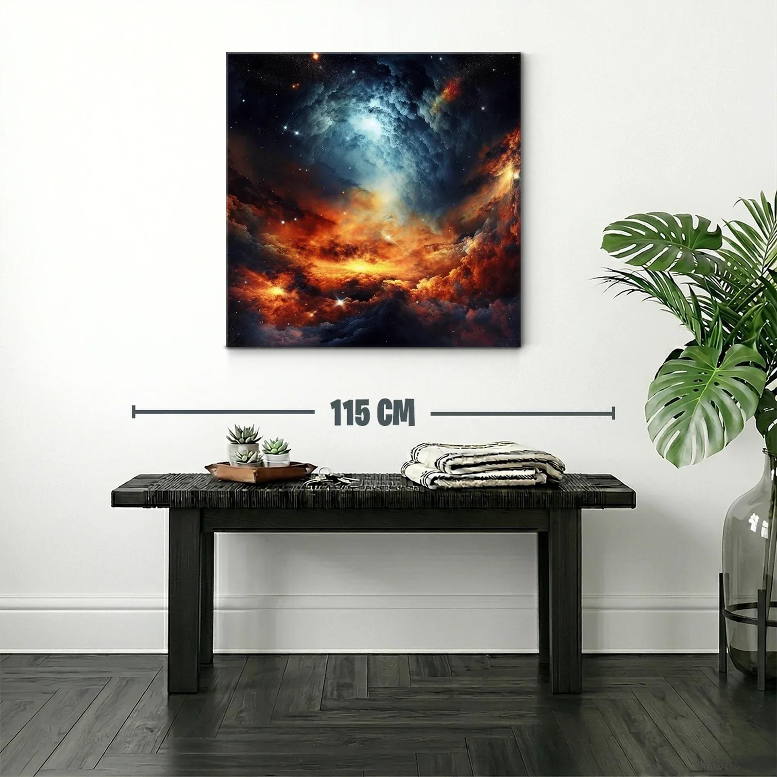 Galaxia en Llamas con Espirales de Luz Brillante — miniatura 2