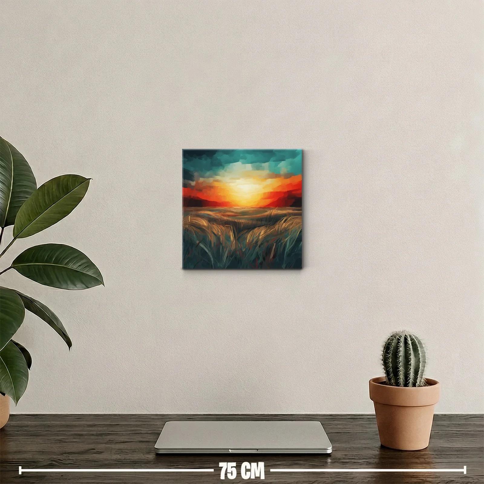 Paisaje de atardecer con textura y colores intensos — miniatura 2