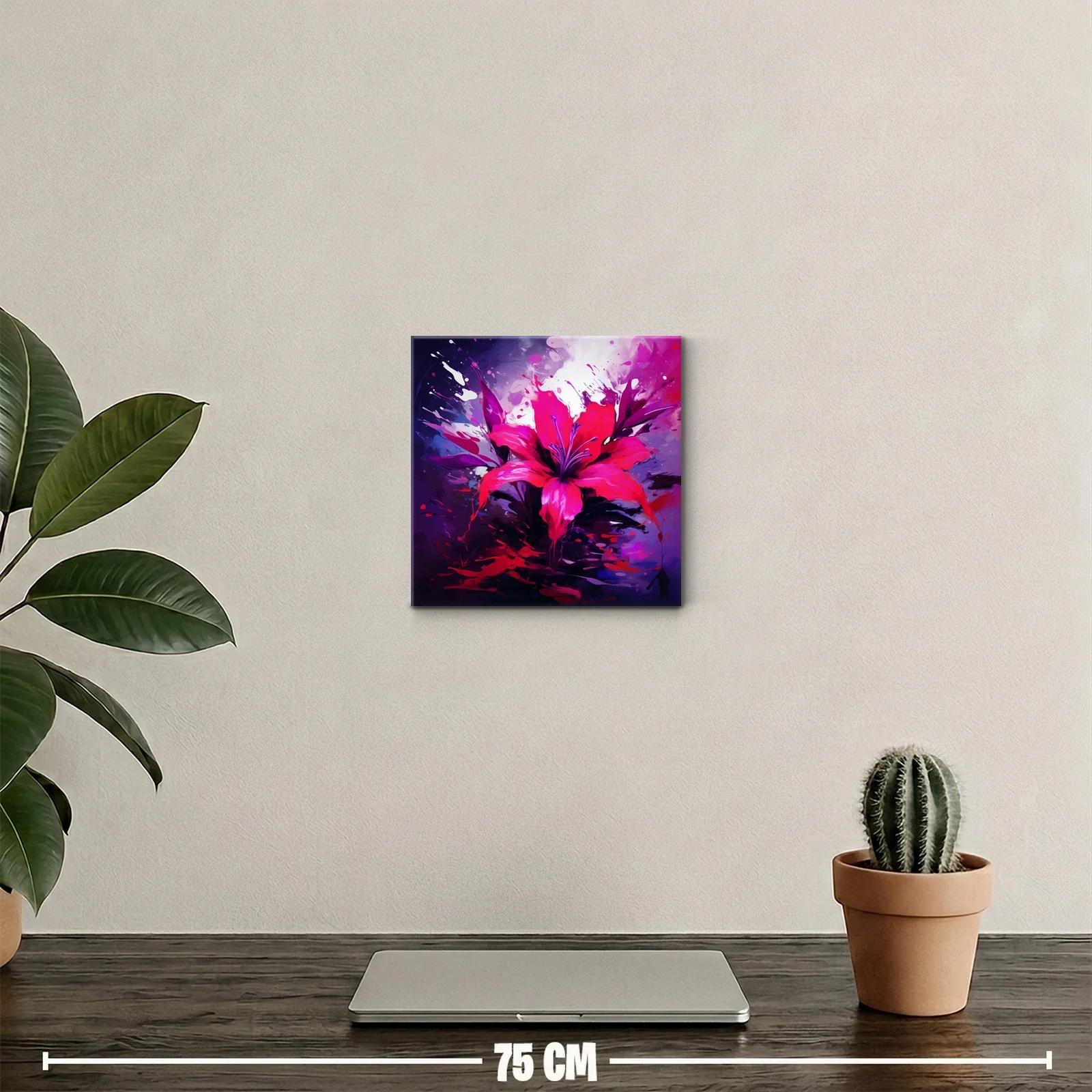 Flor vibrante en explosión de colores intensos — miniatura 2