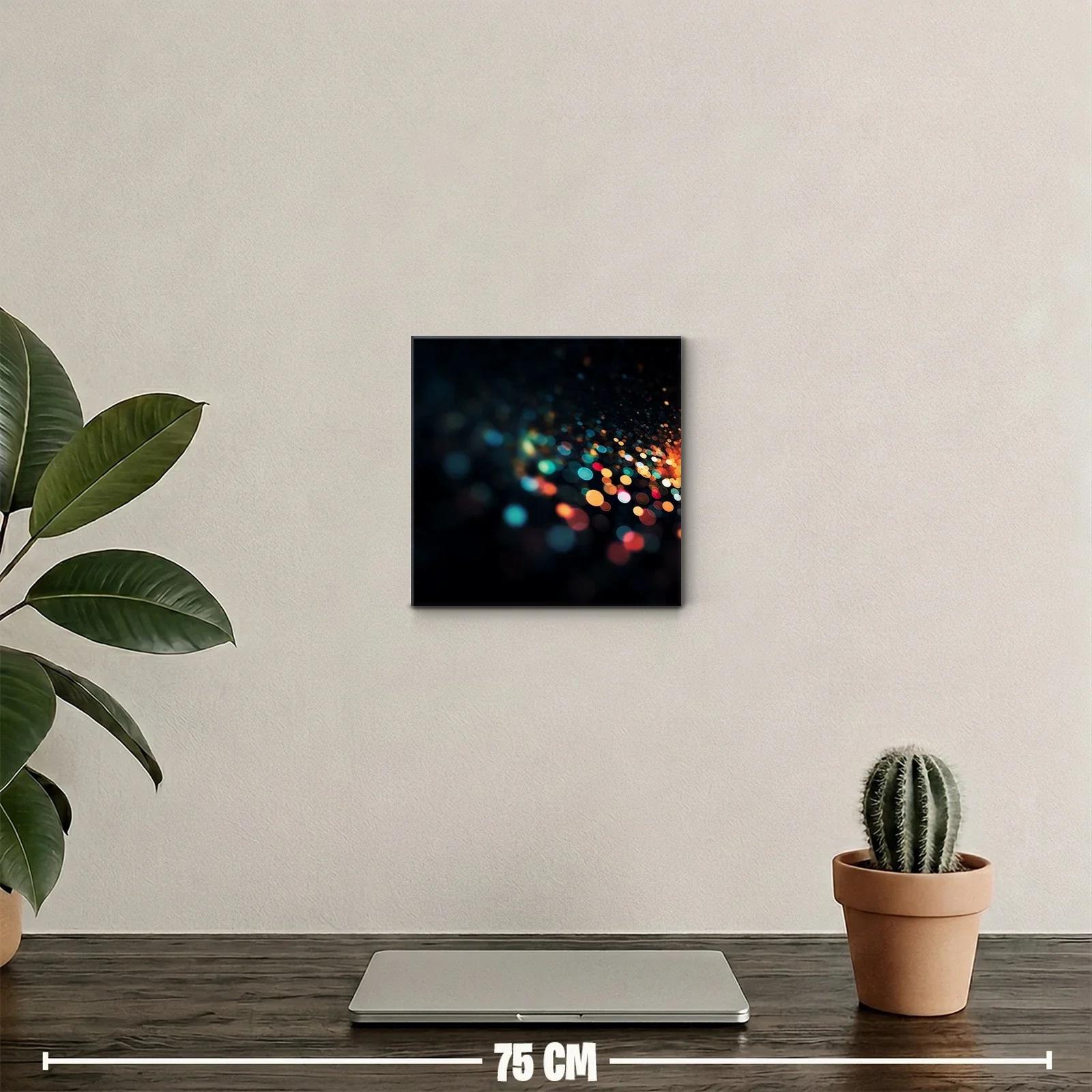 Cuadro abstracto con luces difusas en tonos brillantes — miniatura 2