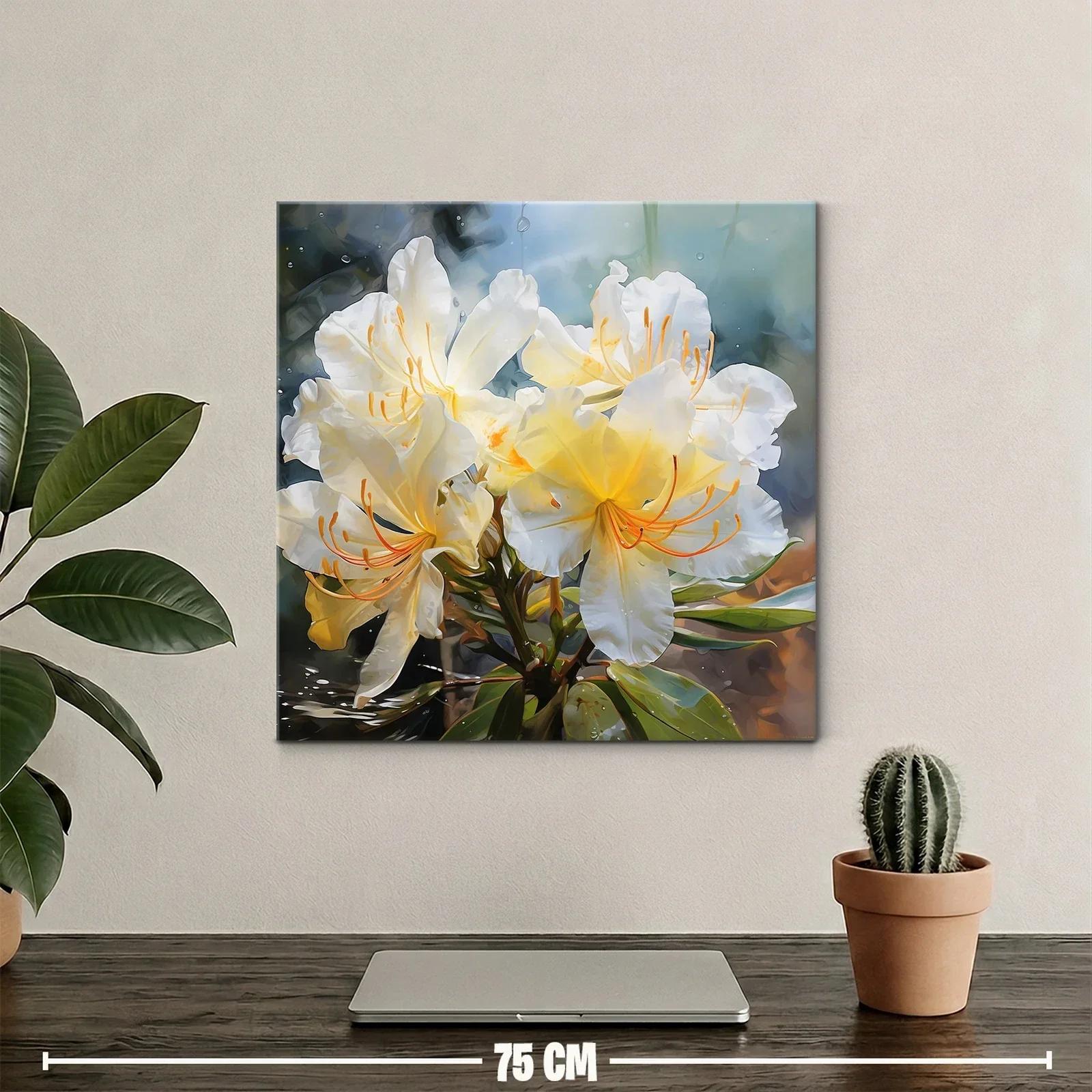 Elegancia natural en flores blancas y amarillas suaves — miniatura 2