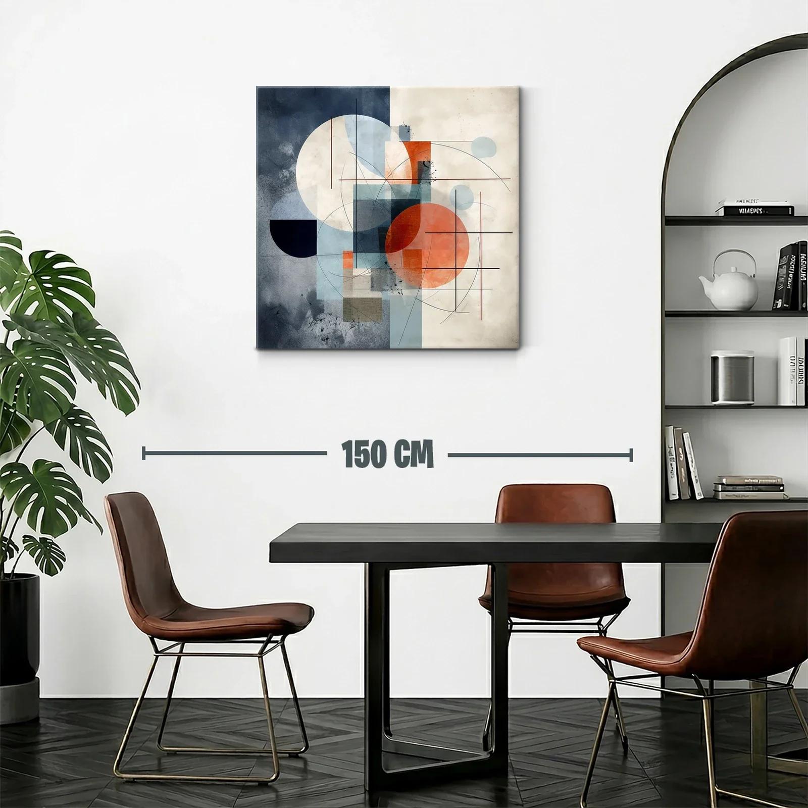 Composición abstracta en tonos neutros y cálidos — miniatura 2