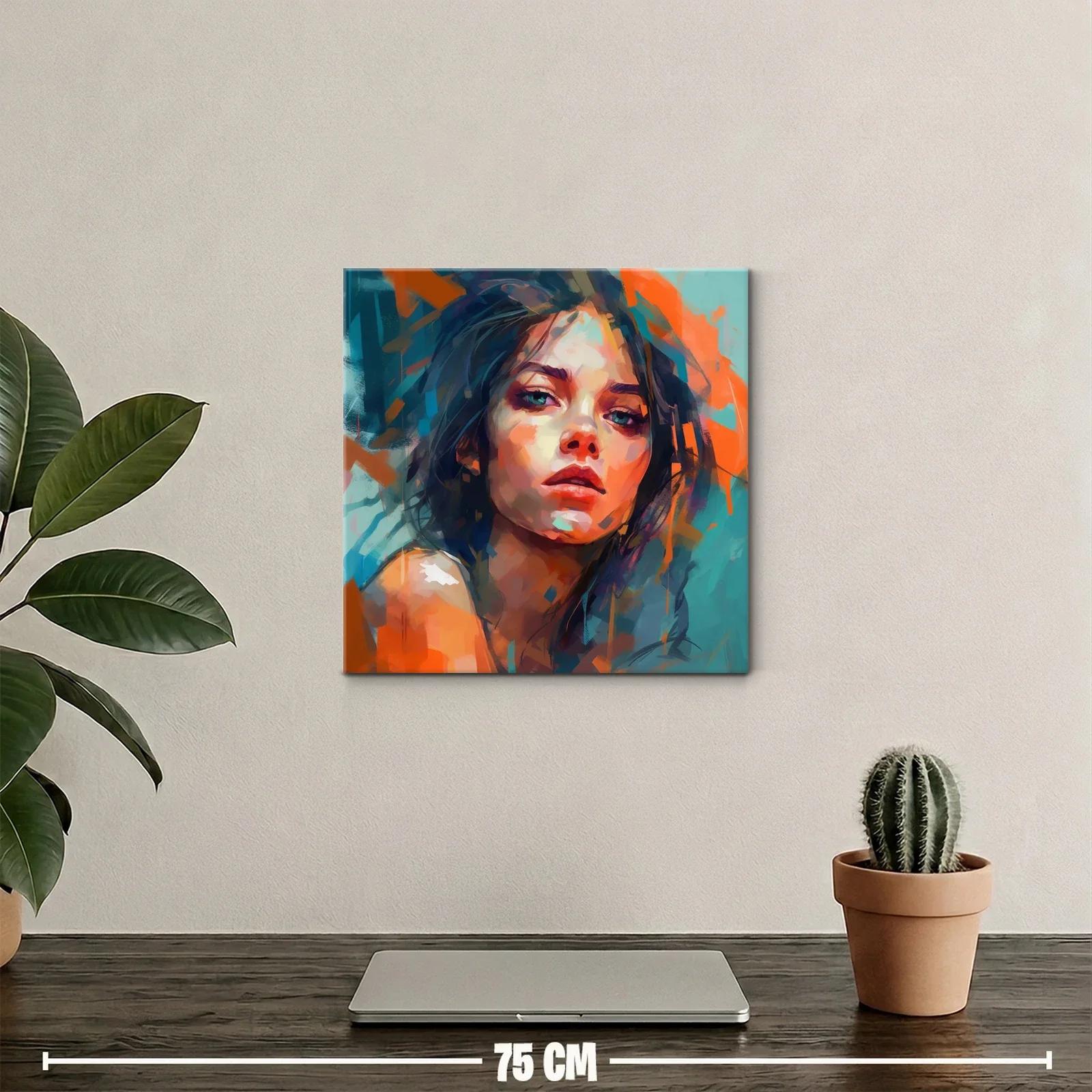 Retrato expresivo en tonos vivos y contrastantes — miniatura 2