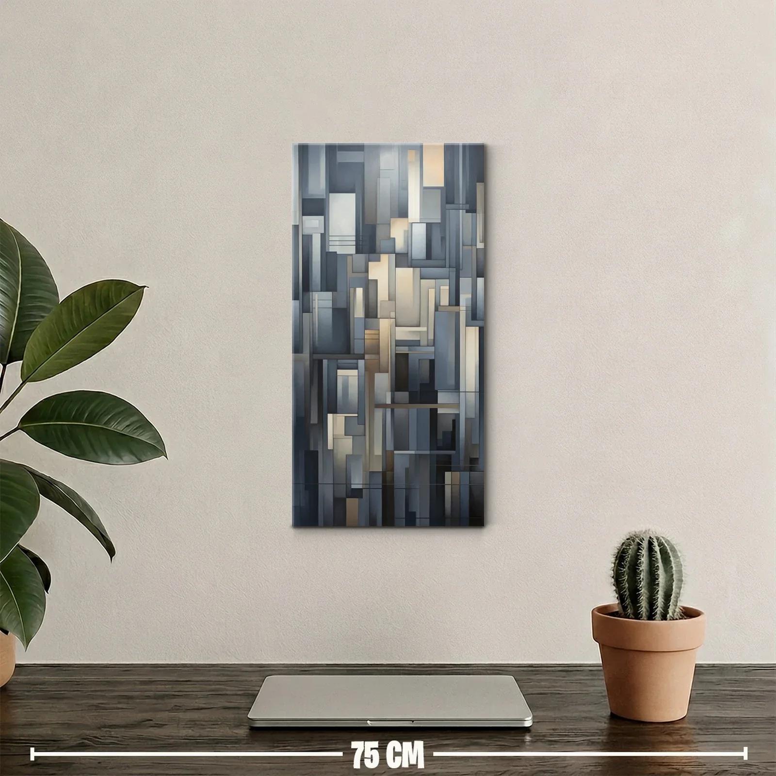 Cuadro mosaico rectangular con capas translúcidas — miniatura 2