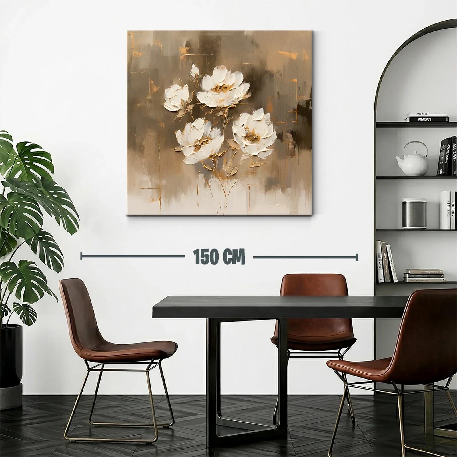 Flores blancas en tonos neutros para un ambiente elegante — miniatura 2
