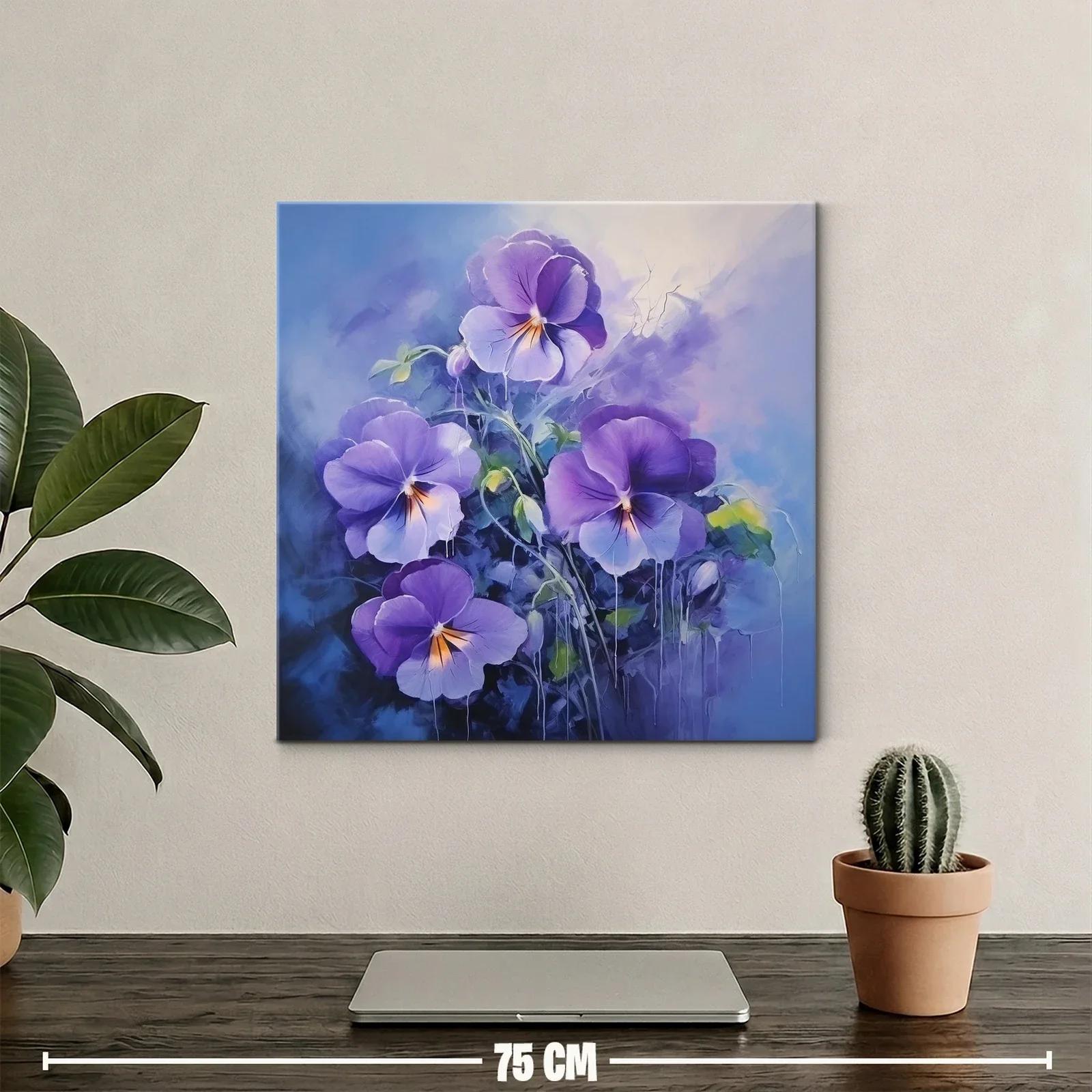 Flores violetas en delicada composición elegante y natural — miniatura 2
