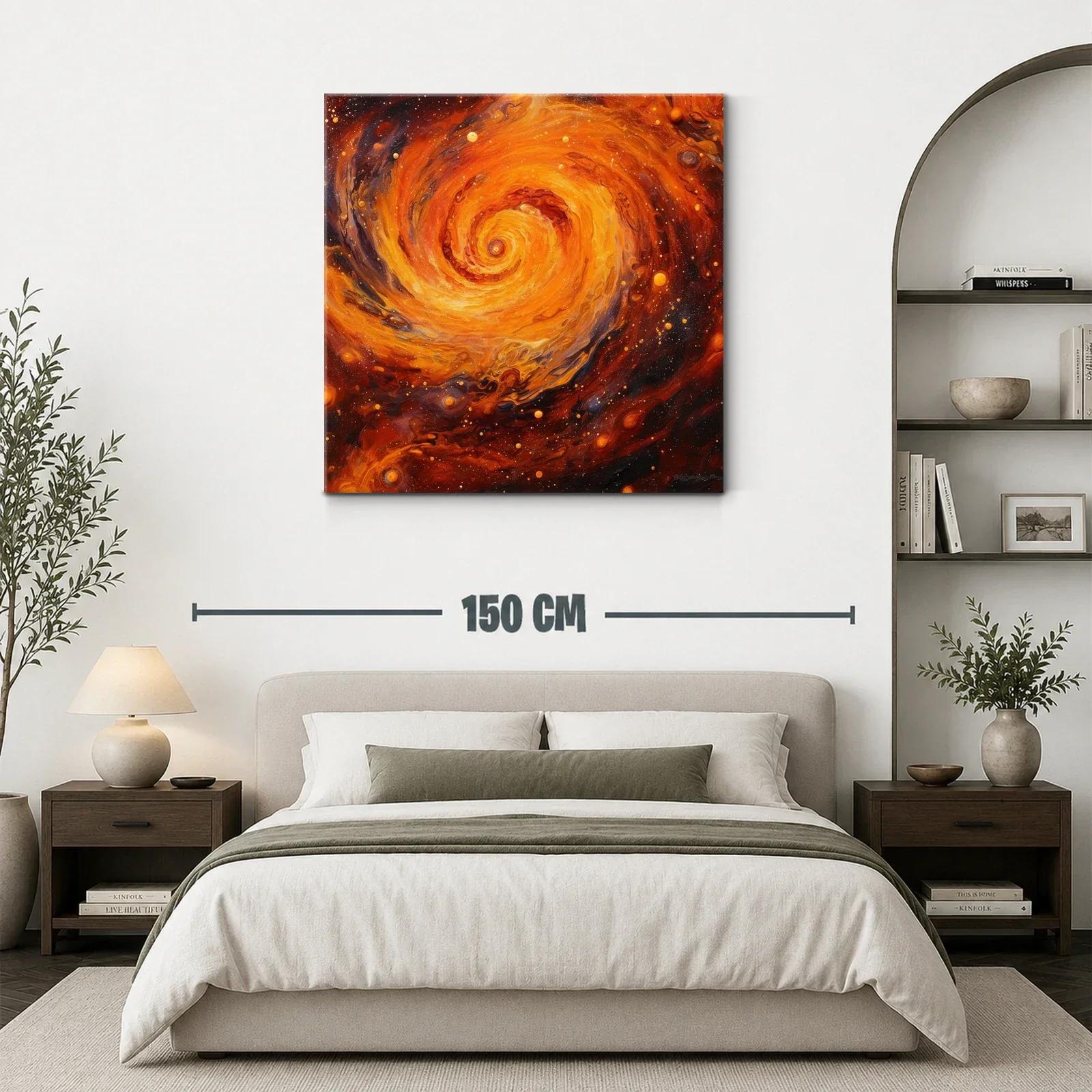 Espiral Cósmico en Tonos Cálidos y Vibrantes — miniatura 3