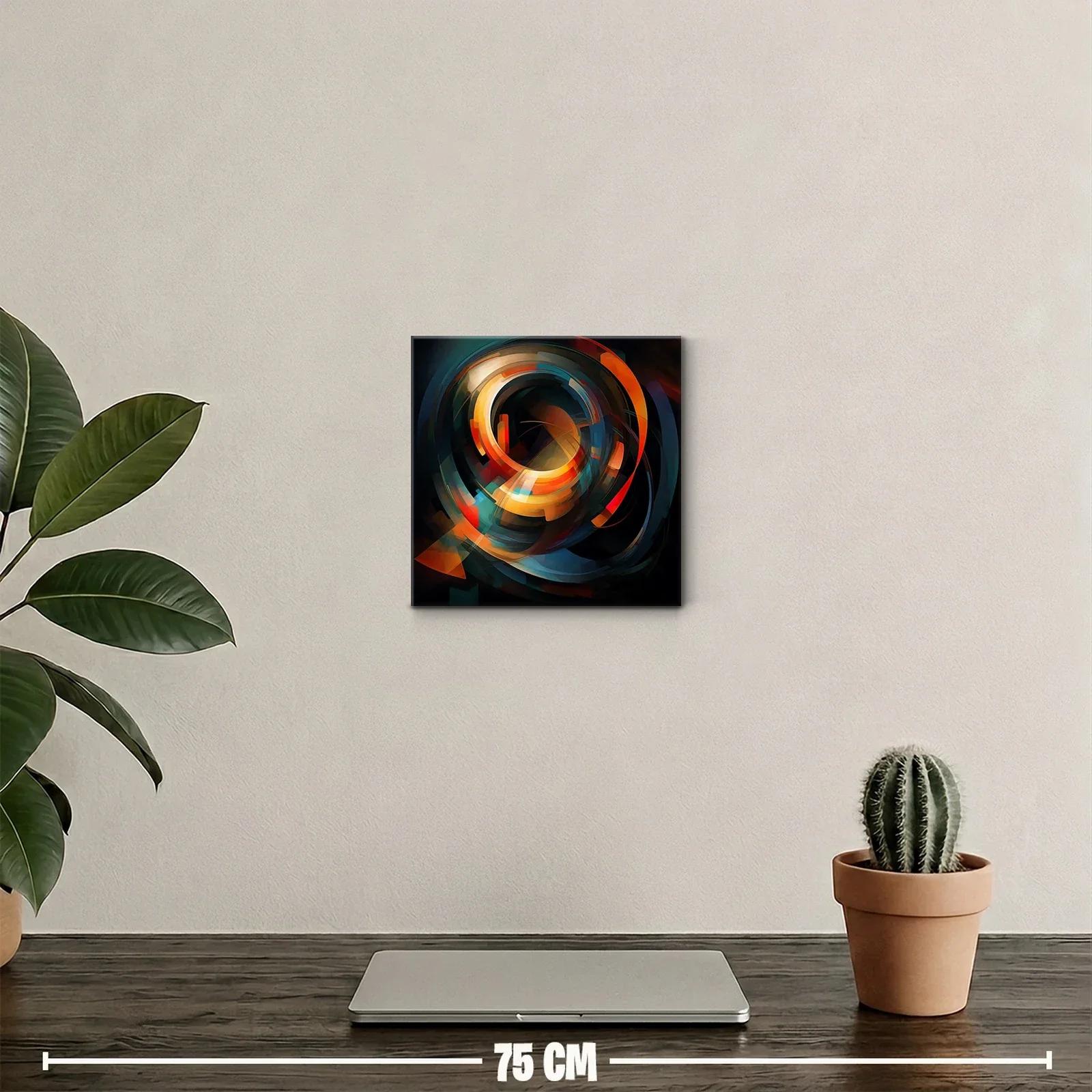 Composición abstracta en espiral de colores vibrantes — miniatura 2