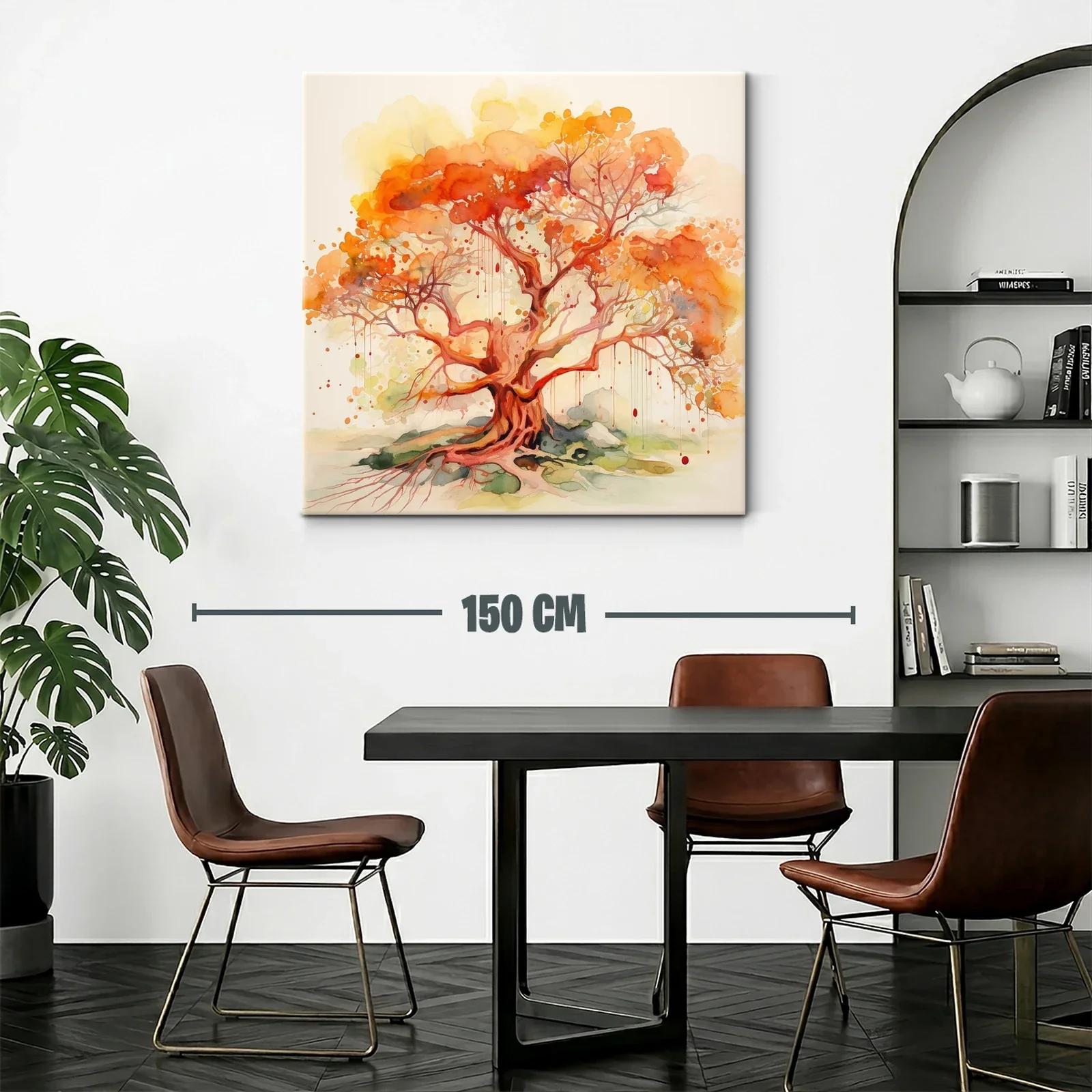 Árbol en tonos cálidos que irradian energía y vida — miniatura 2