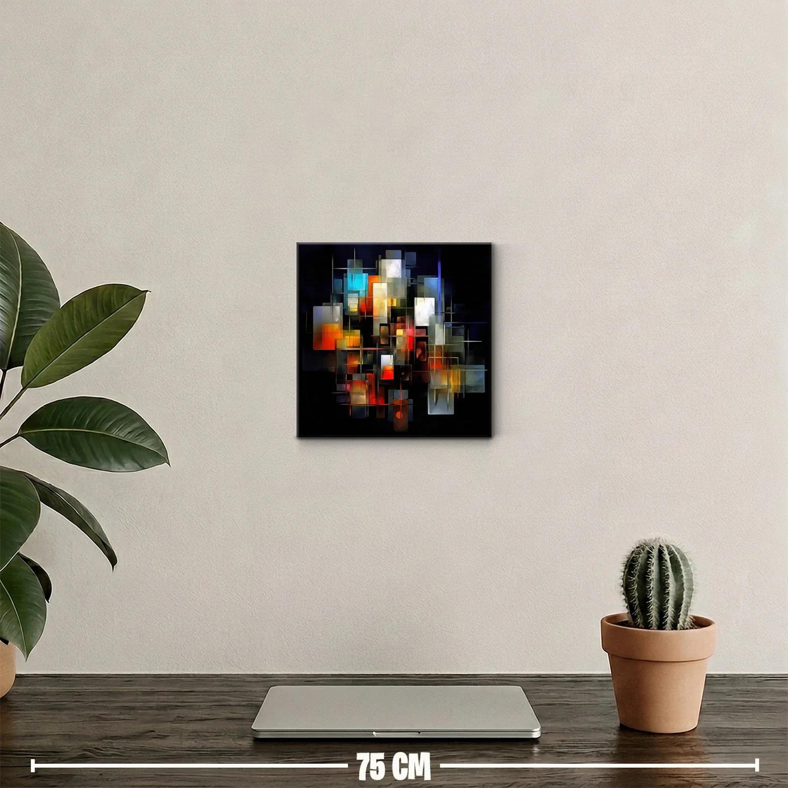 Composición abstracta de formas y luces vibrantes — miniatura 2