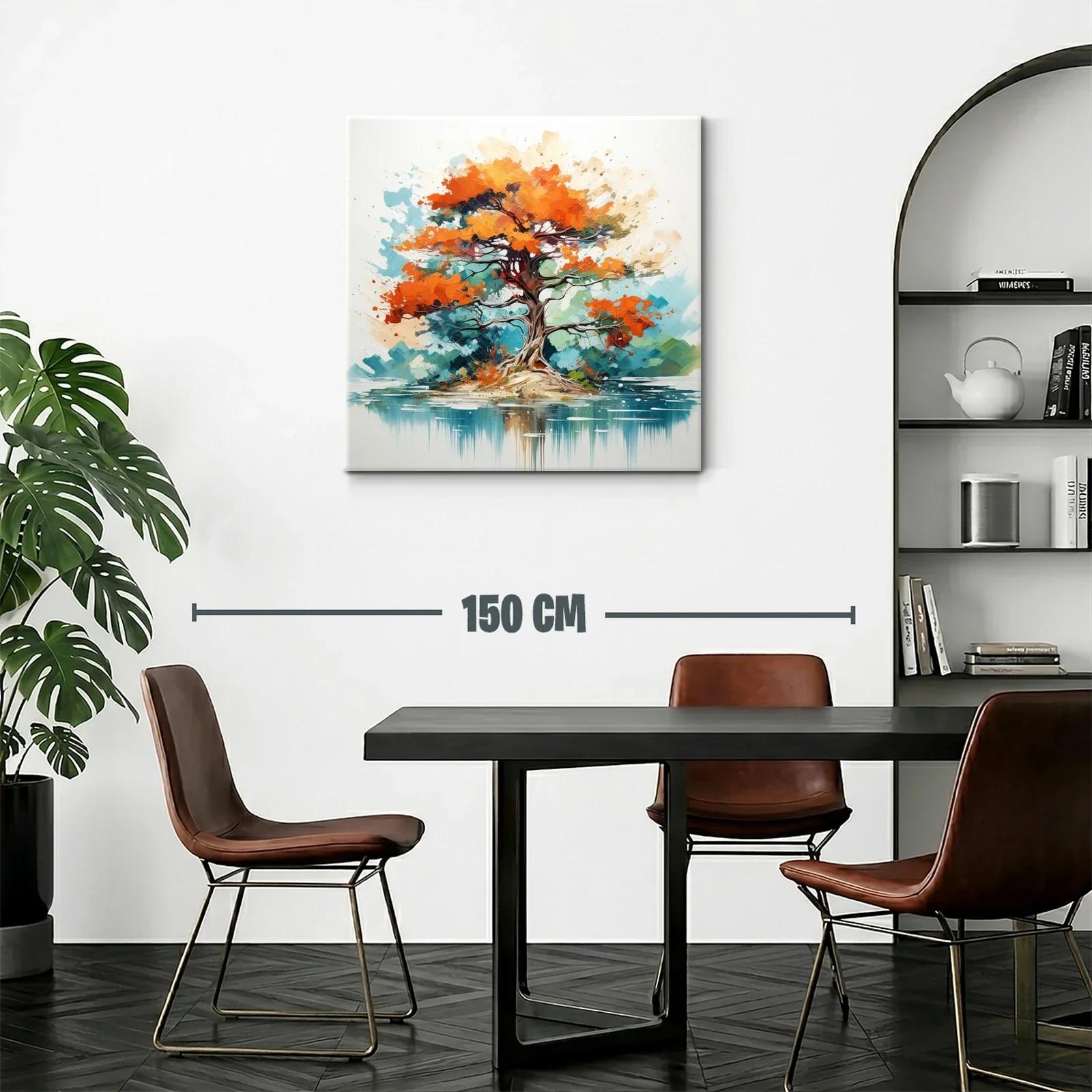 Árbol vibrante en paisaje sereno junto al agua — miniatura 2