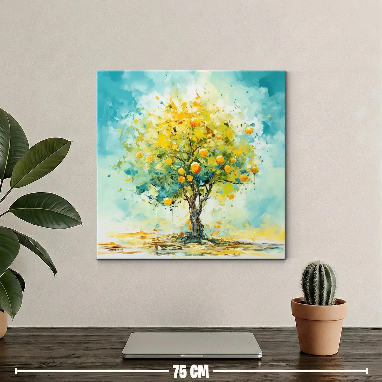 Árbol de cítricos brillante con tonos vibrantes — miniatura 2