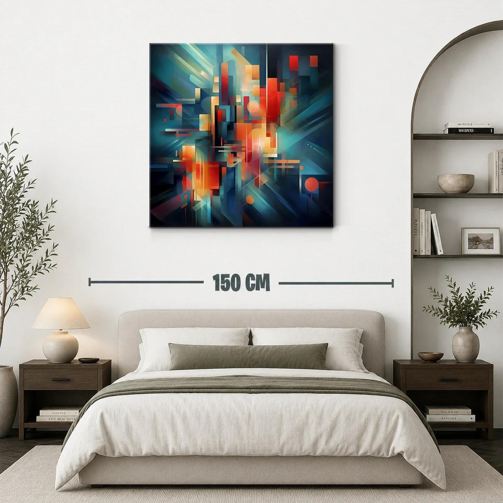 Composición abstracta con luces y formas geométricas vibrantes — miniatura 3