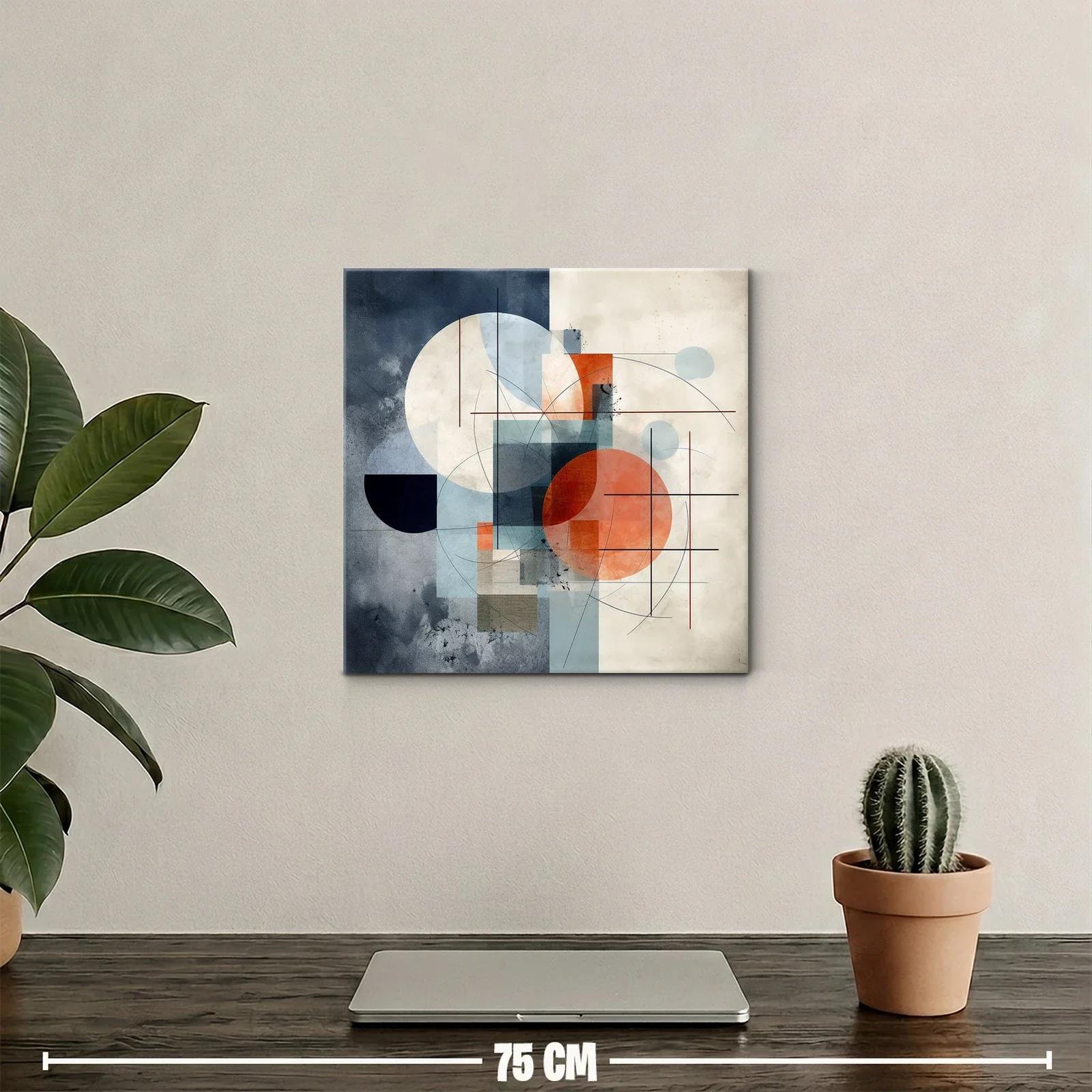 Composición abstracta en tonos neutros y cálidos — miniatura 2