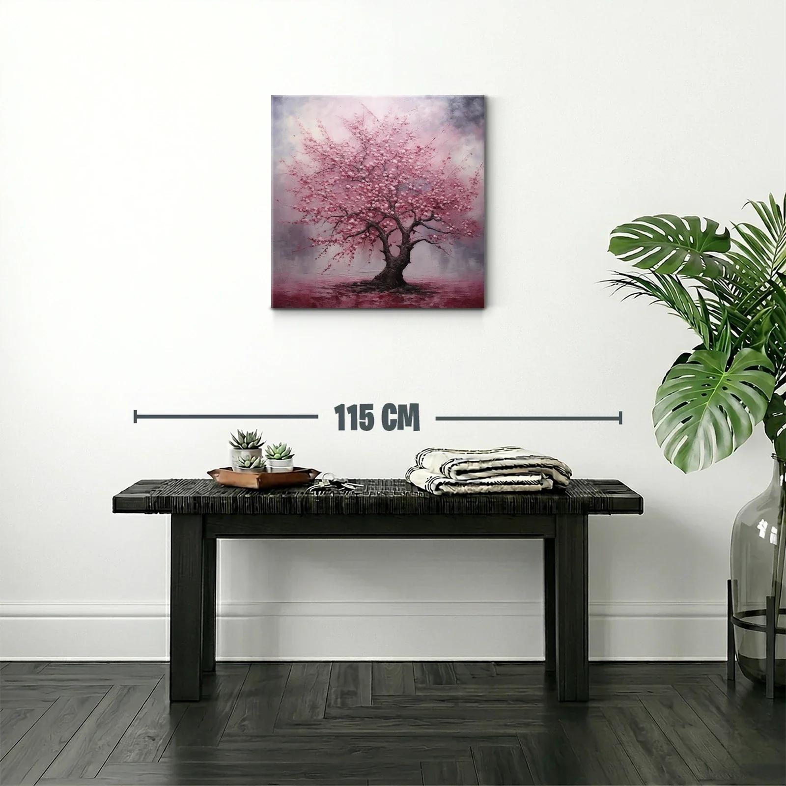 Árbol en flor con tonos rosados y ambiente etéreo — miniatura 2