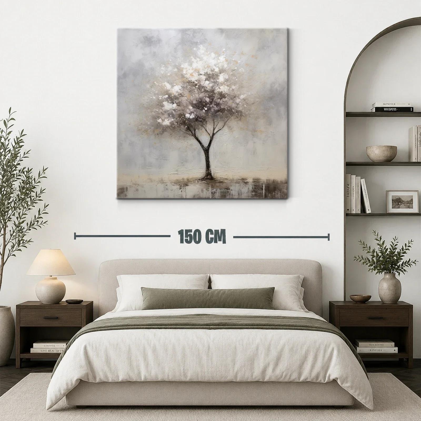 Árbol sereno en tonos suaves y neutros — miniatura 3