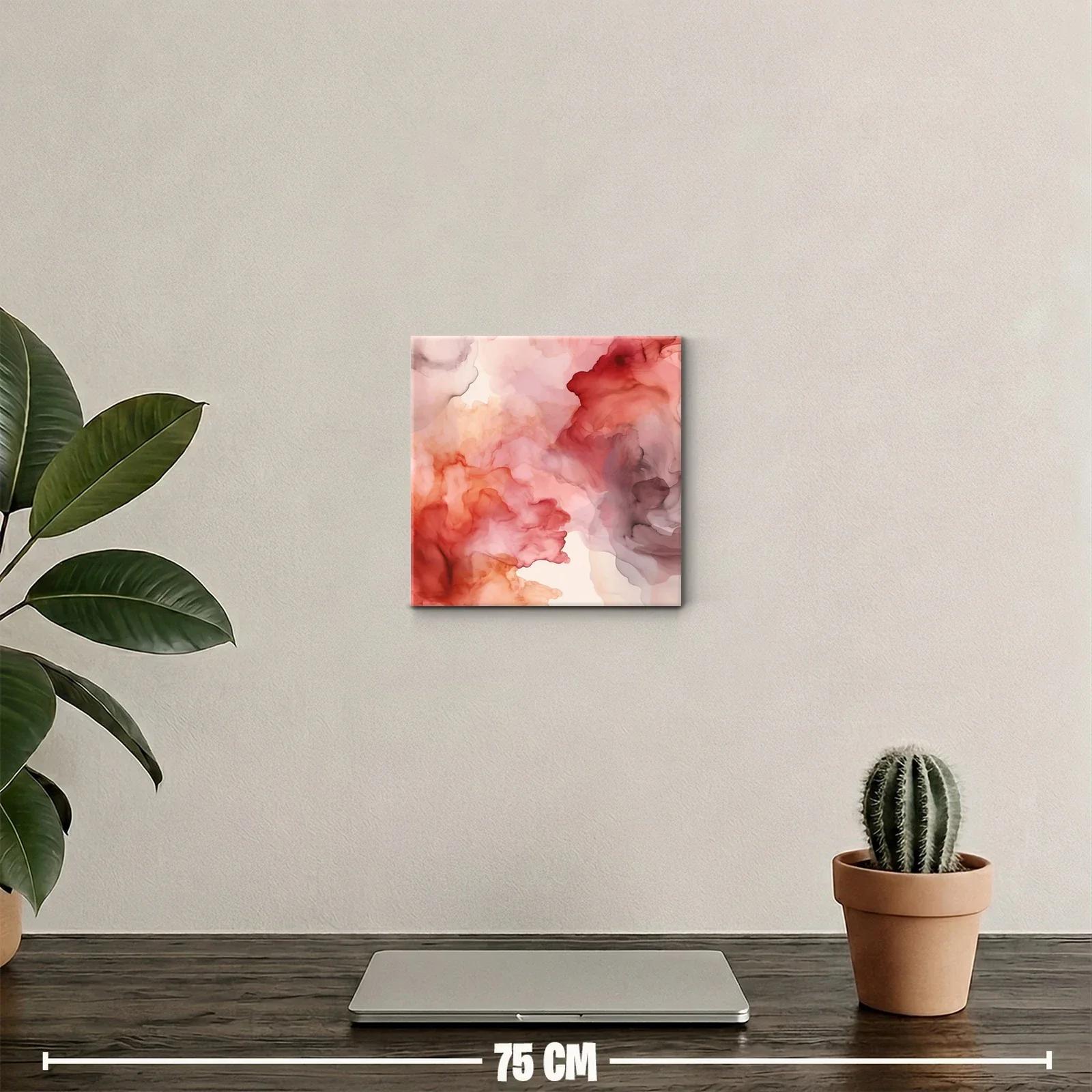 Arte abstracto en tonos cálidos y suaves para decoración moderna — miniatura 2