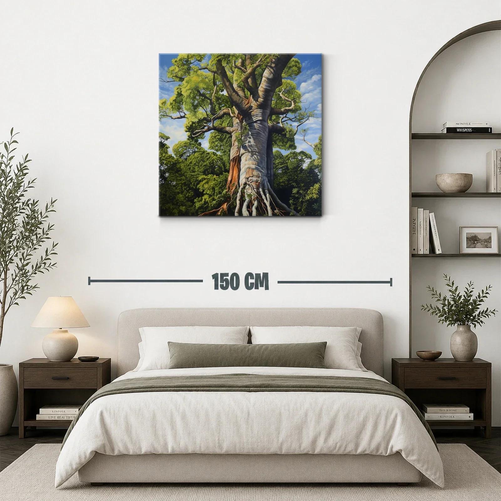 Impresionante árbol gigante en vibrantes tonos verdes y azules — miniatura 3