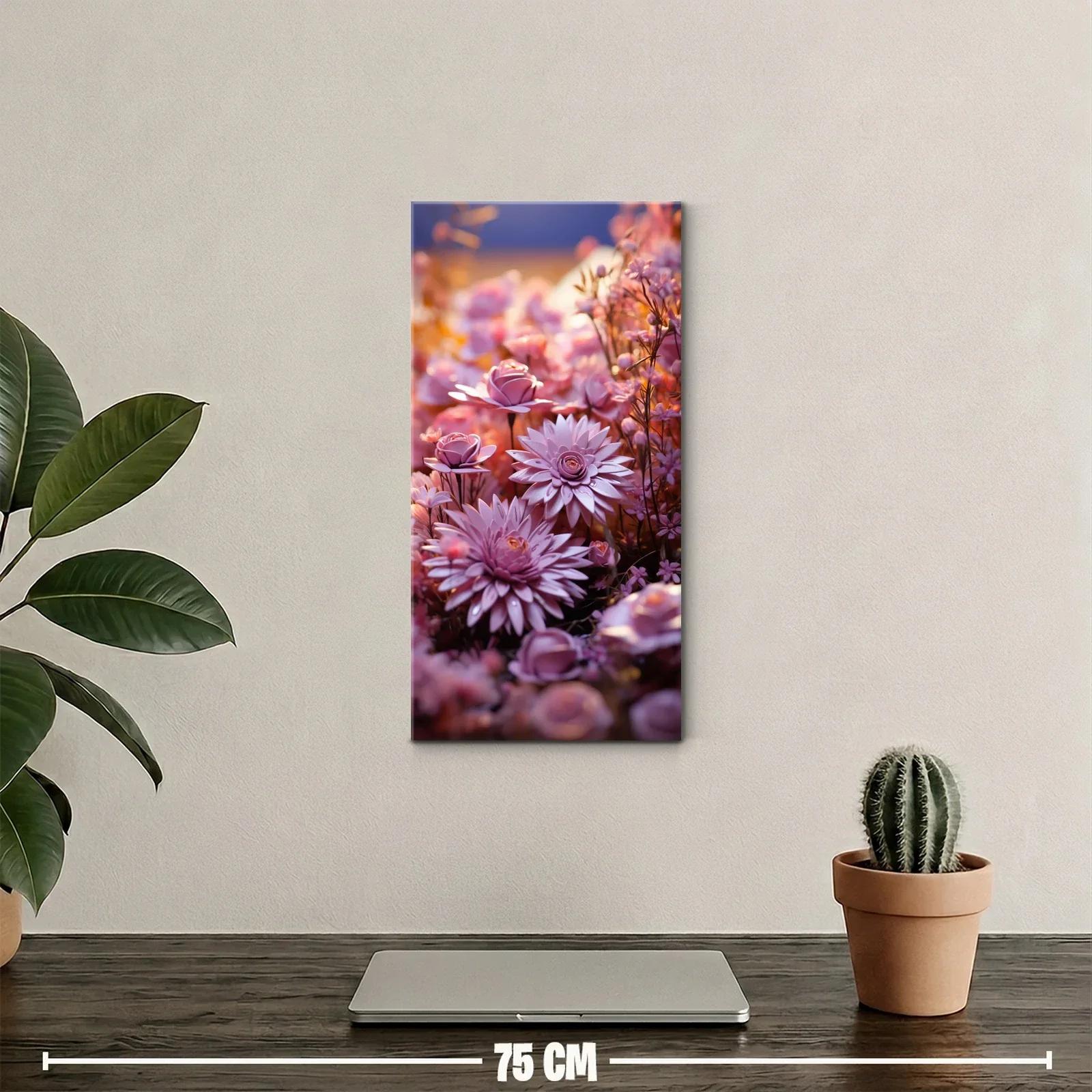 Cuadro de dalias rosadas con capullos delicados — miniatura 2