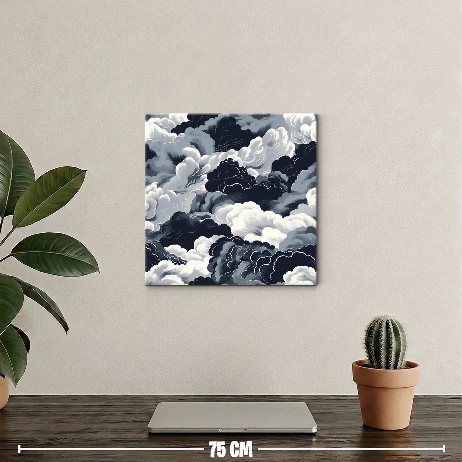 Composición de nubes en tonos grises y negros intensos — miniatura 2