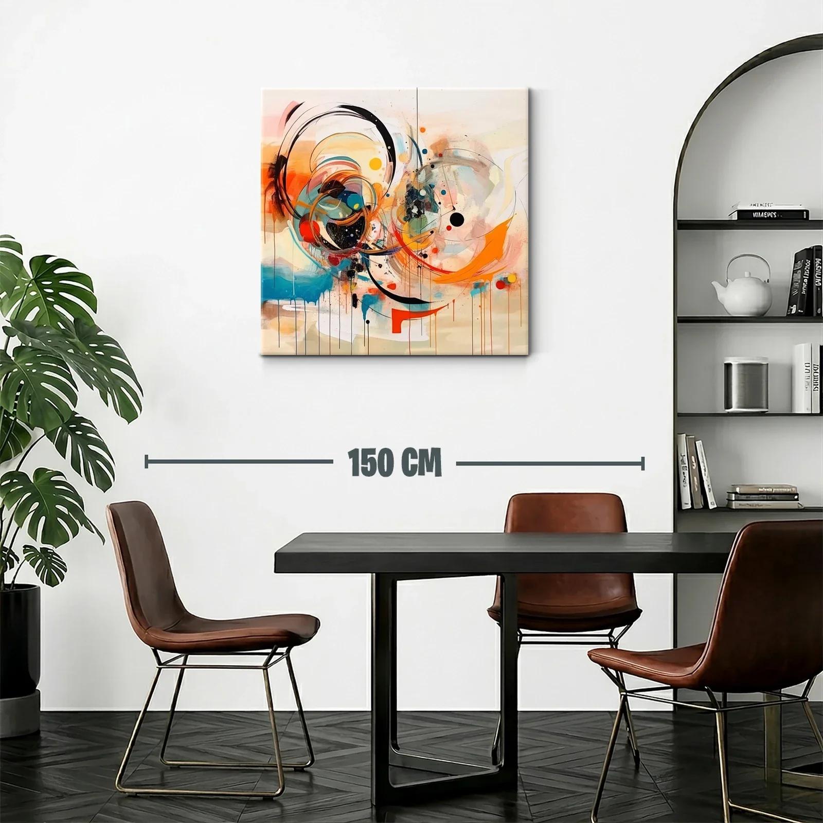 Composición abstracta enérgica con tonos vibrantes y dinámicos — miniatura 2