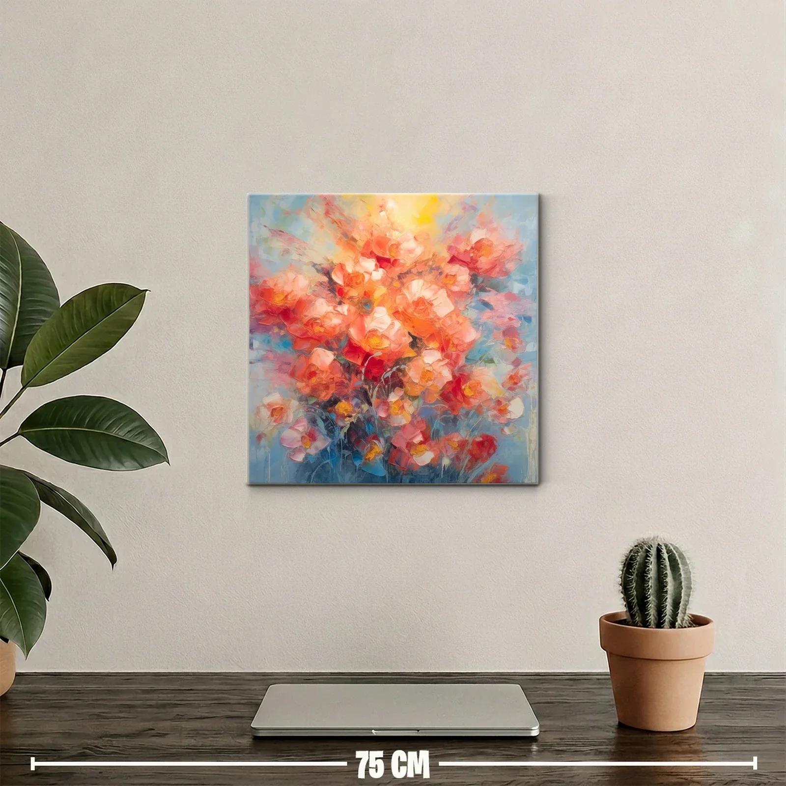 Ramo vibrante de flores en tonos cálidos — miniatura 2