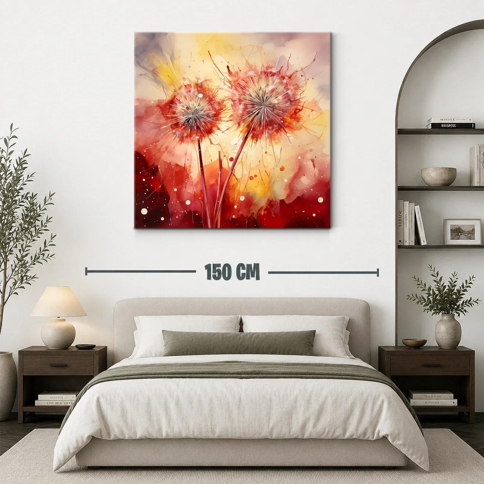 Flores expresivas en tonos cálidos y vibrantes — miniatura 3
