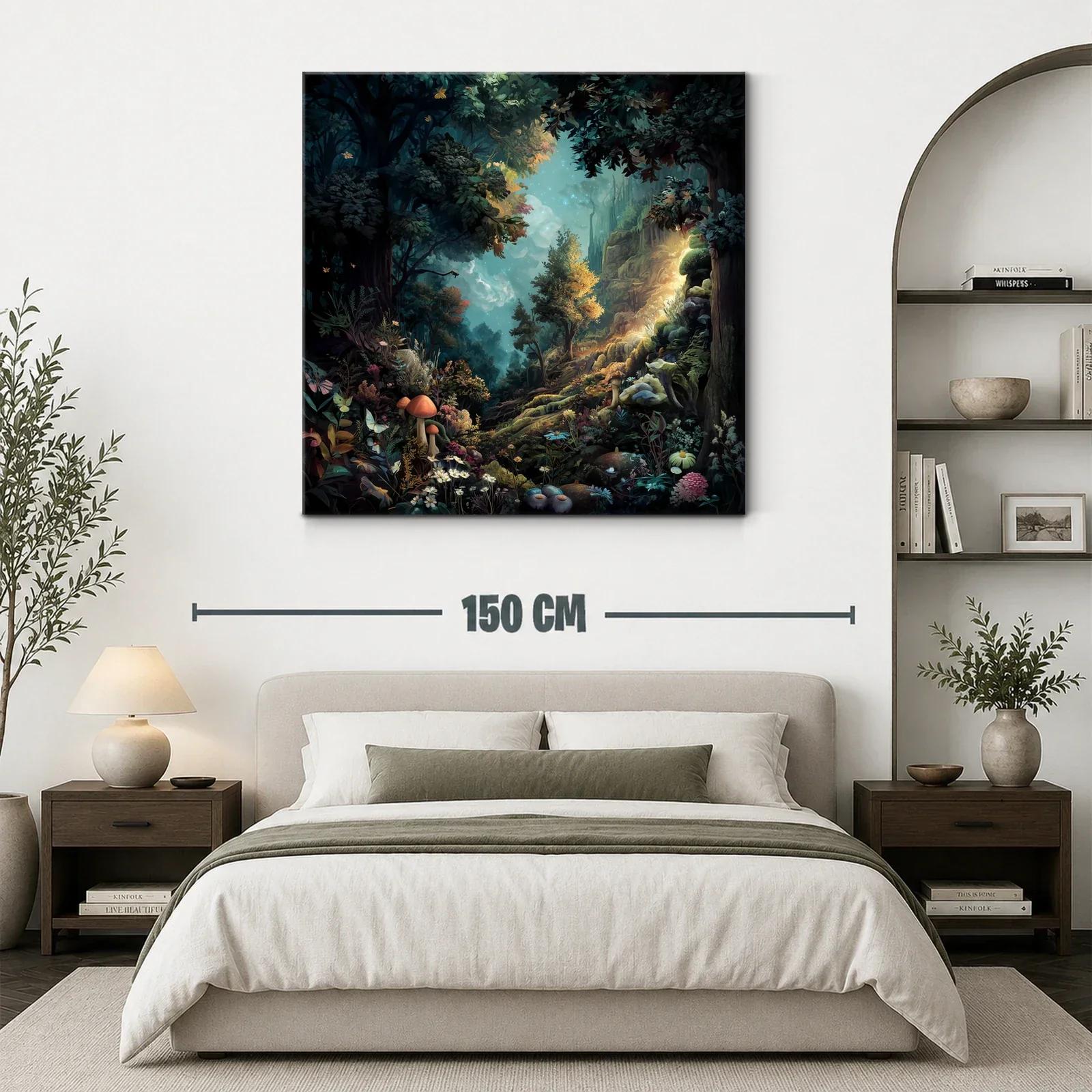 Bosque encantado lleno de vida y luz mágica — miniatura 3