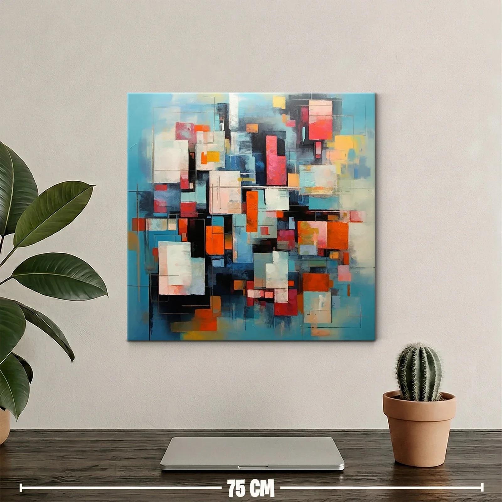 Composición abstracta en tonos vibrantes y equilibrados — miniatura 2