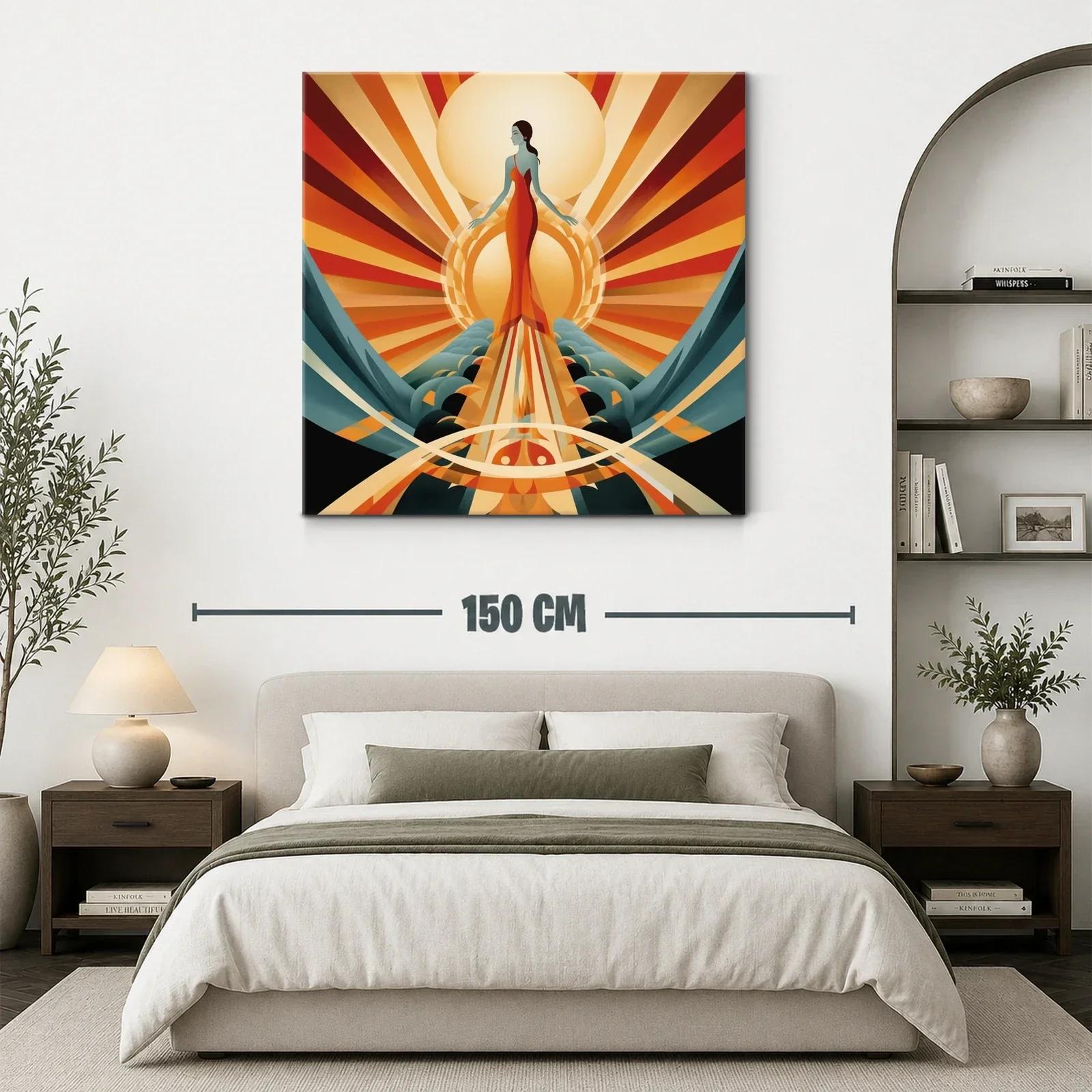 Figura femenina en el resplandor de sol radiante — miniatura 3