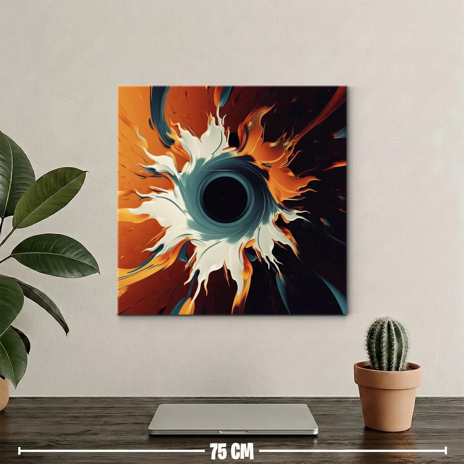 Abstracción dinámica en tonos cálidos y contrastes profundos — miniatura 2