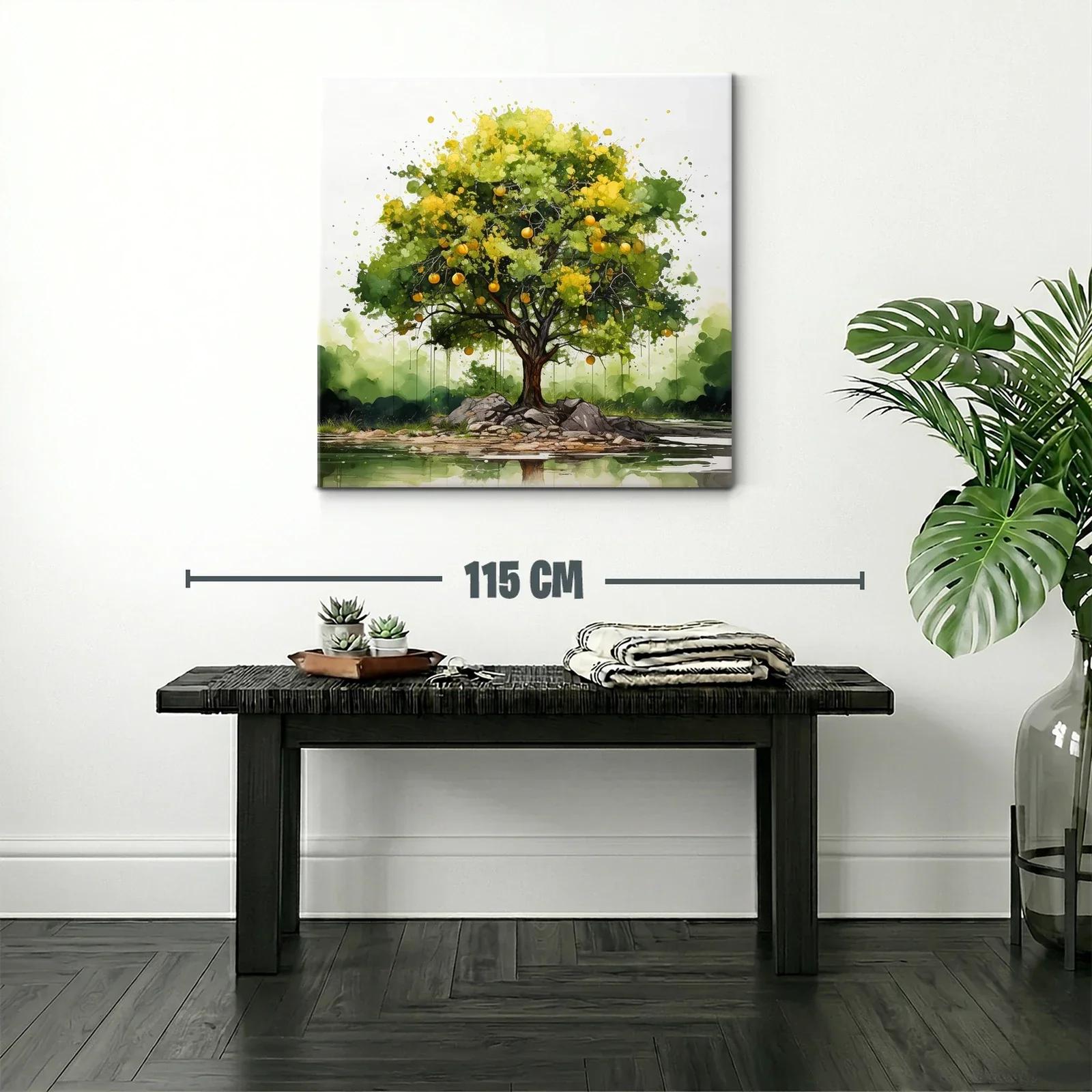 Árbol frutal vibrante sobre islote sereno — miniatura 2