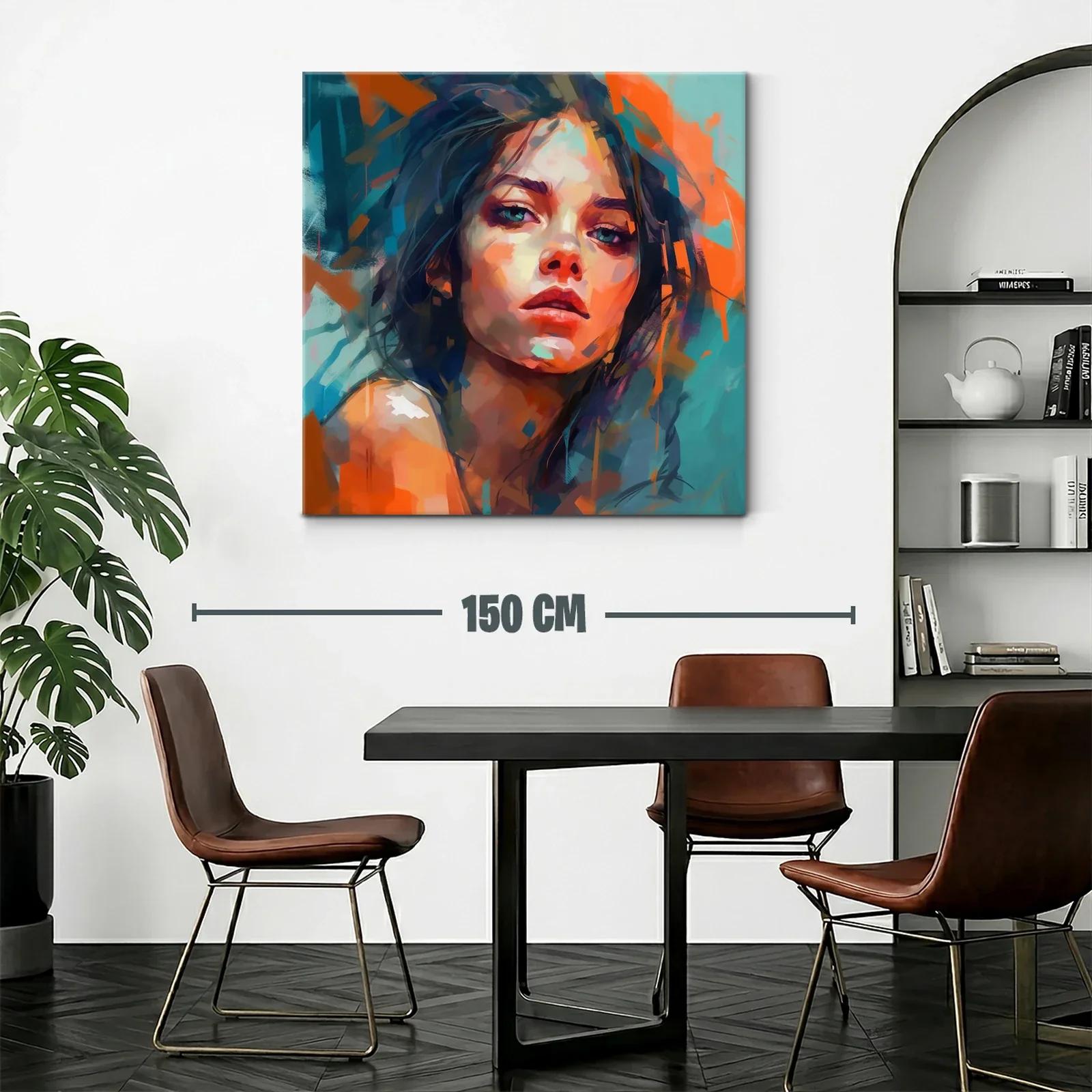 Retrato expresivo en tonos vivos y contrastantes — miniatura 2