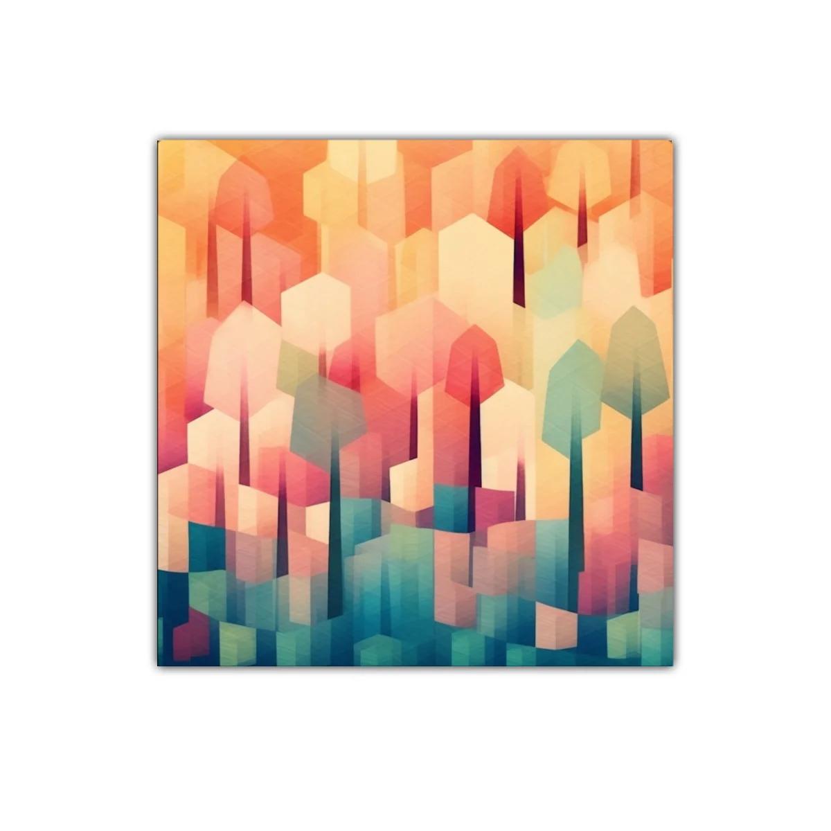 Abstracto juego de luces con formas geométricas vibrantes — imagen principal