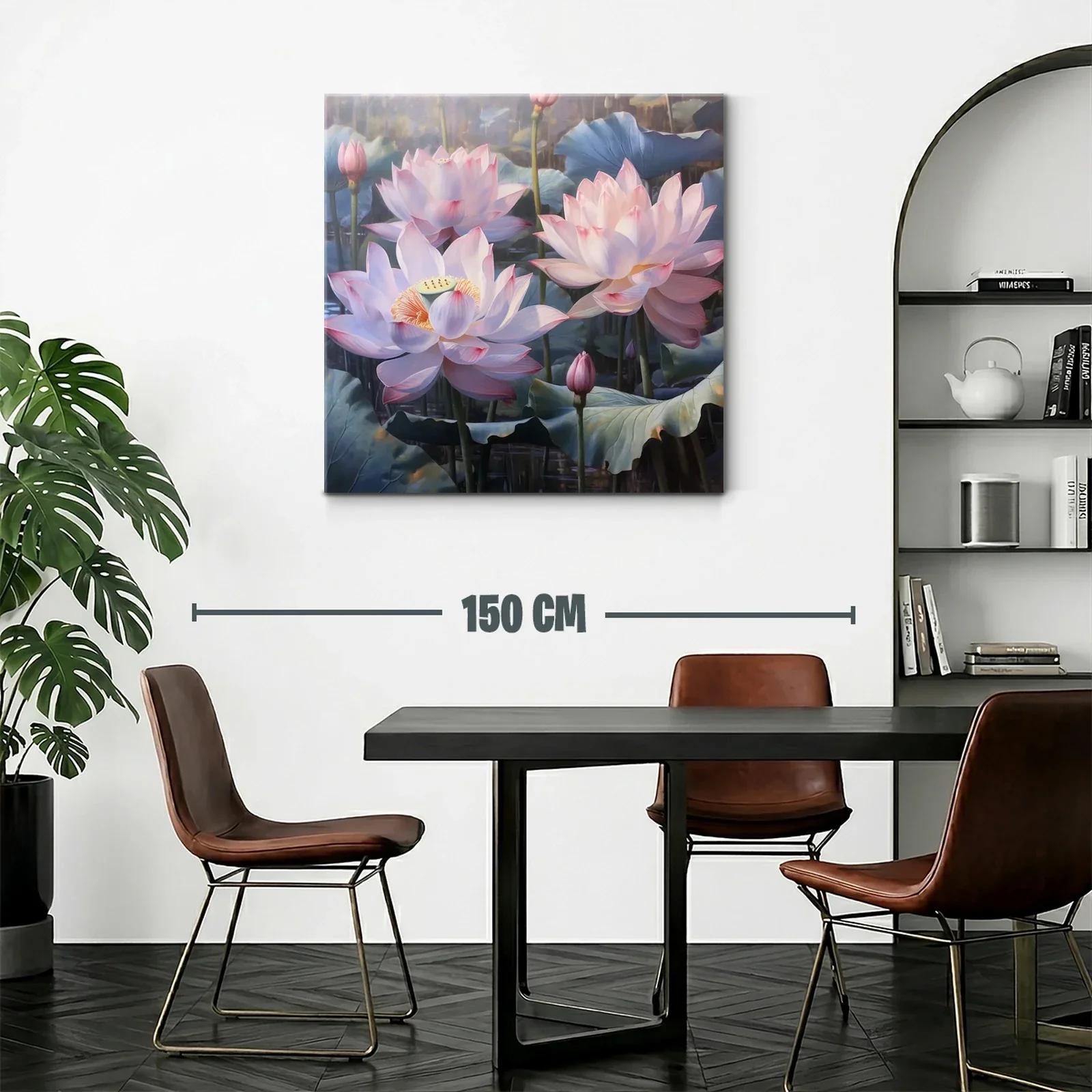 Elegancia natural de flores de loto en tonos suaves — miniatura 2