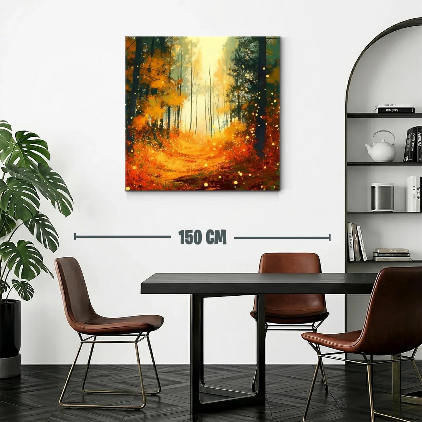 Bosque encantado en tonos cálidos y luminosos — miniatura 2