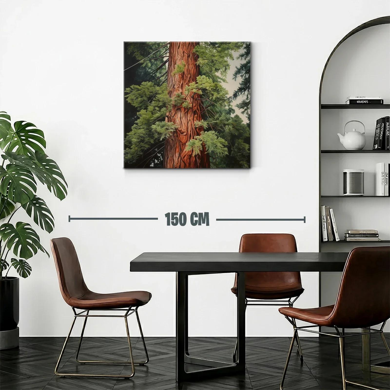 Tronco de árbol majestuoso envuelto en hojas verdes — miniatura 2